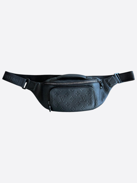 Louis Vuitton Black Shadow Monogram Rush Bumbag