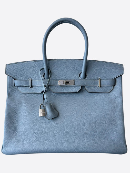 Hermes Blue Epsom Birkin 30