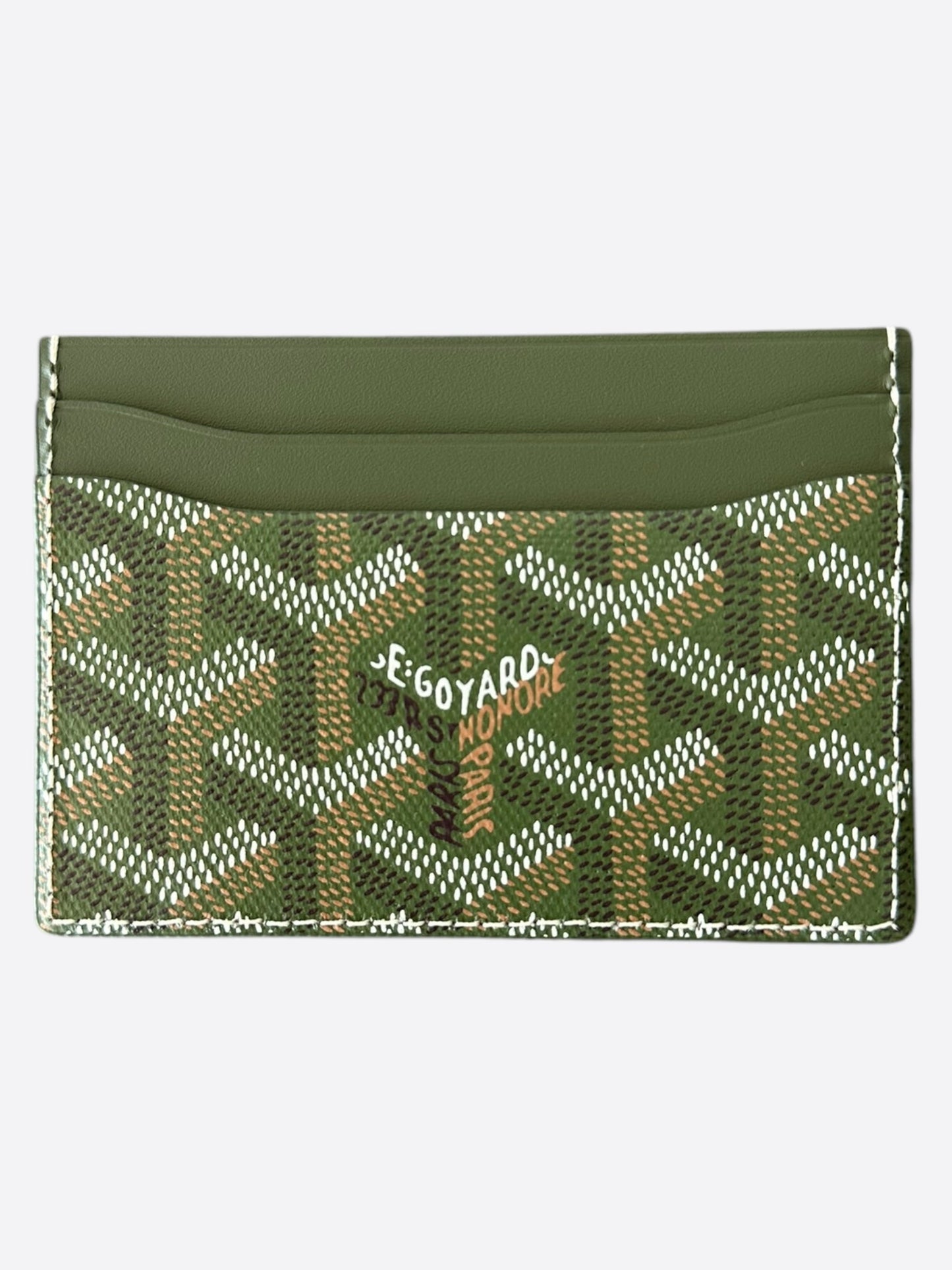Goyard Khaki Saint Sulpice Card Holder