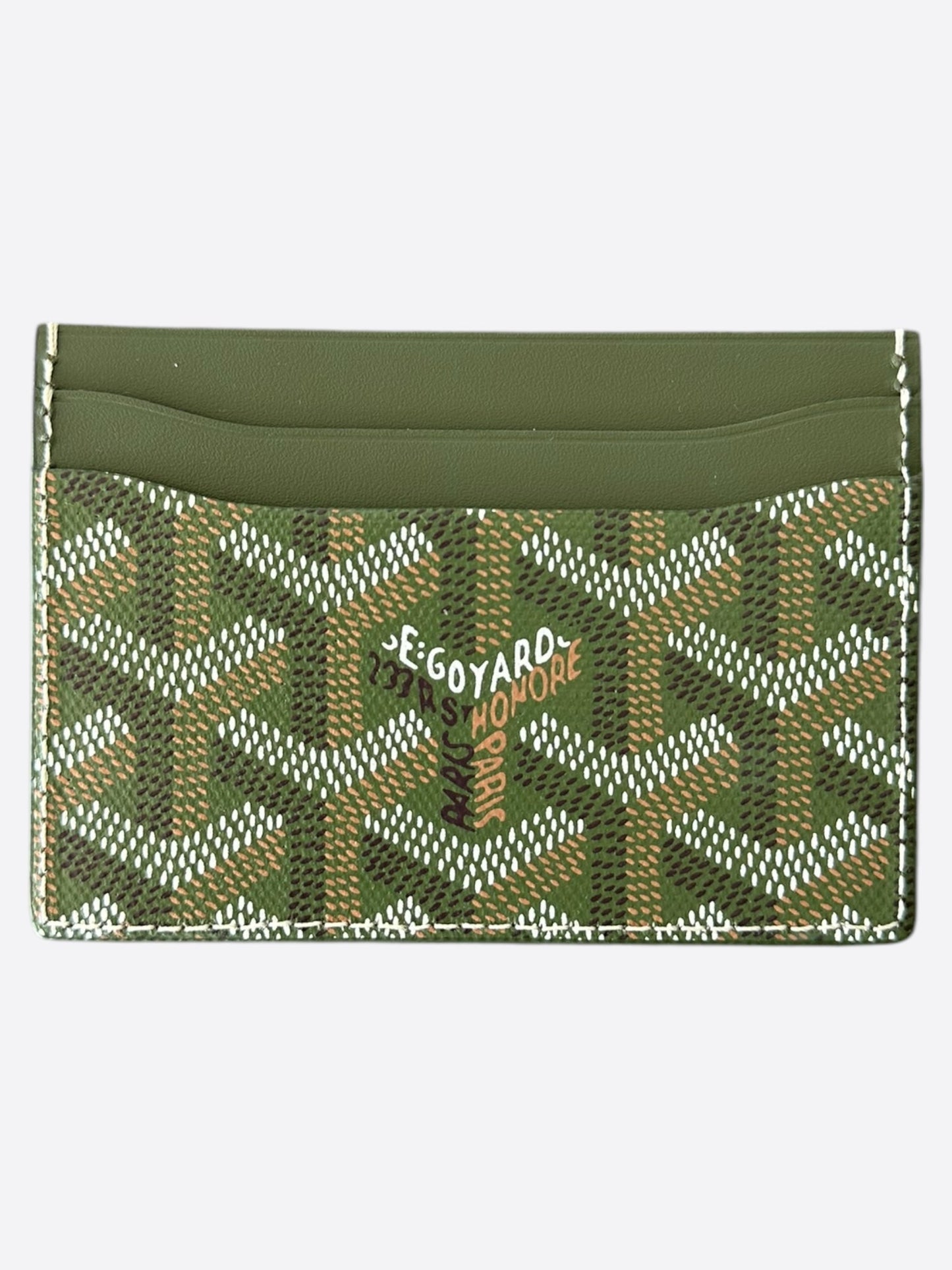 Goyard Khaki Saint Sulpice Card Holder