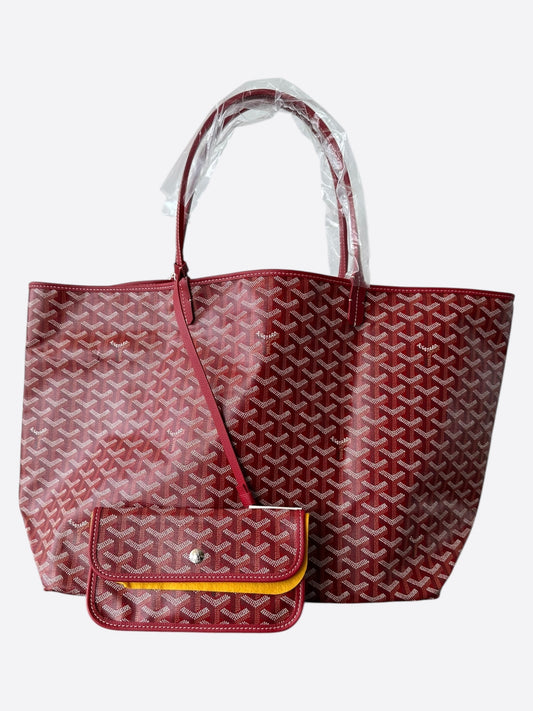 Goyard Red St. Louis GM Tote Bag