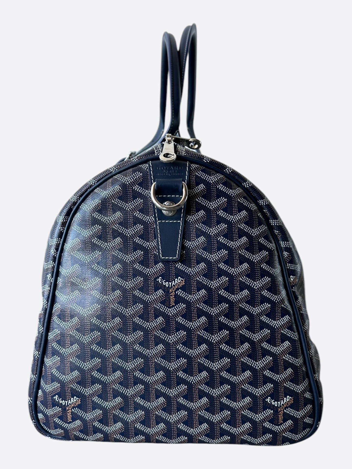 Goyard Navy Boston 50 Duffel Bag