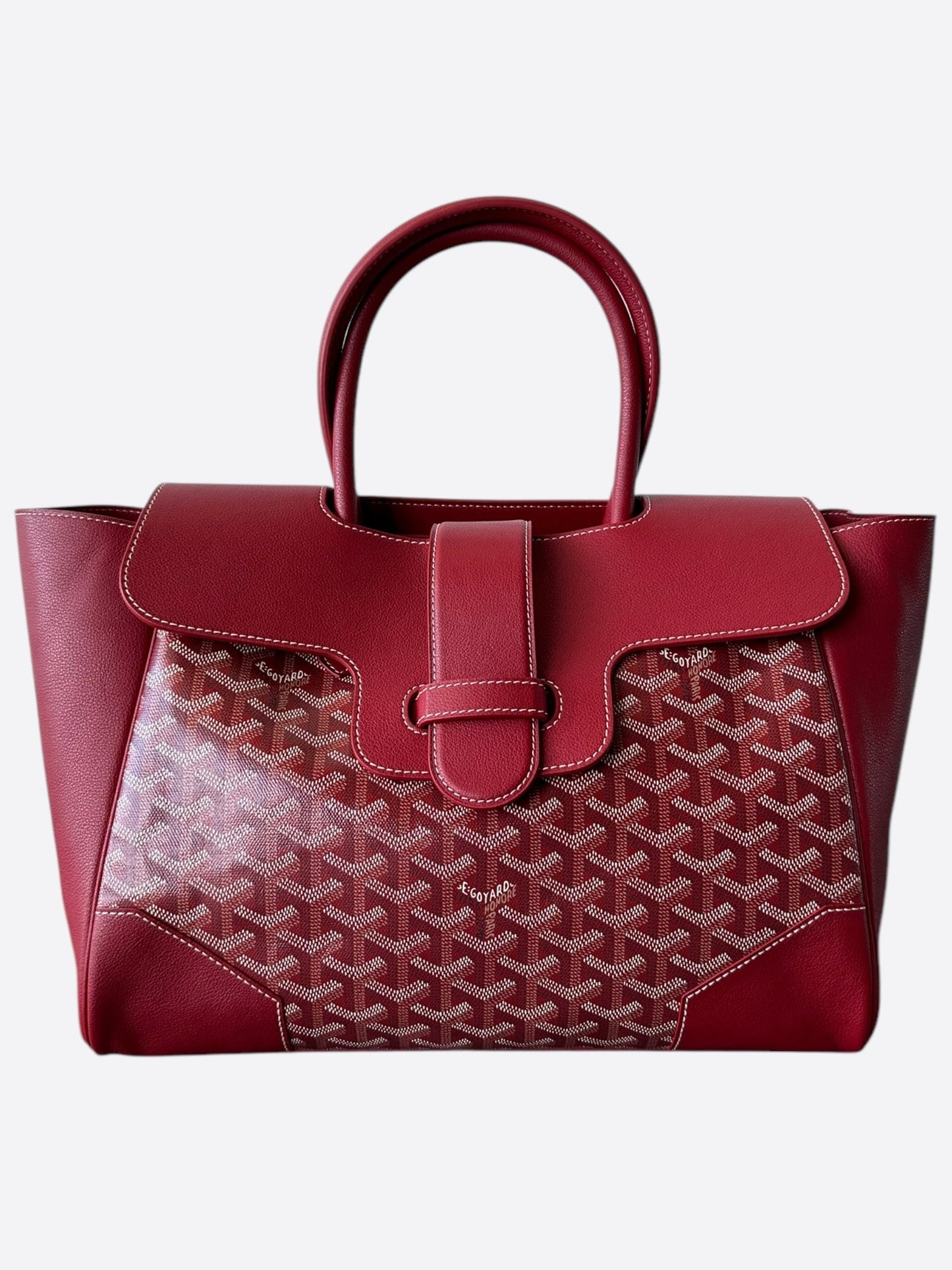 Goyard Red Saigon Tote Bag