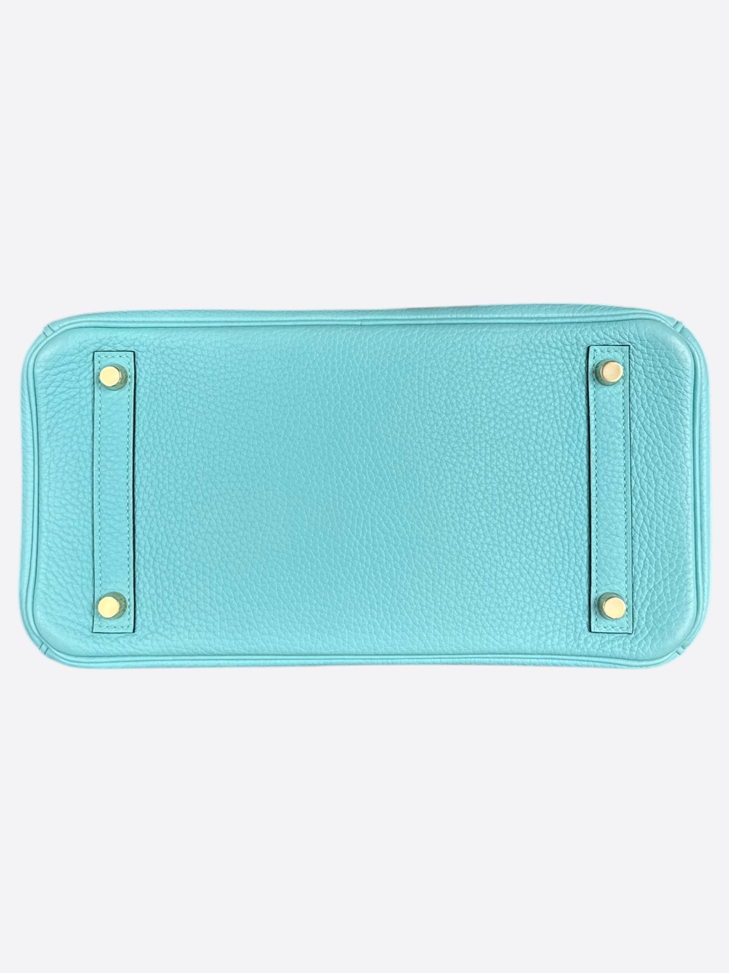 Hermes Blue Atoll Gold Hardware Togo Birkin 30