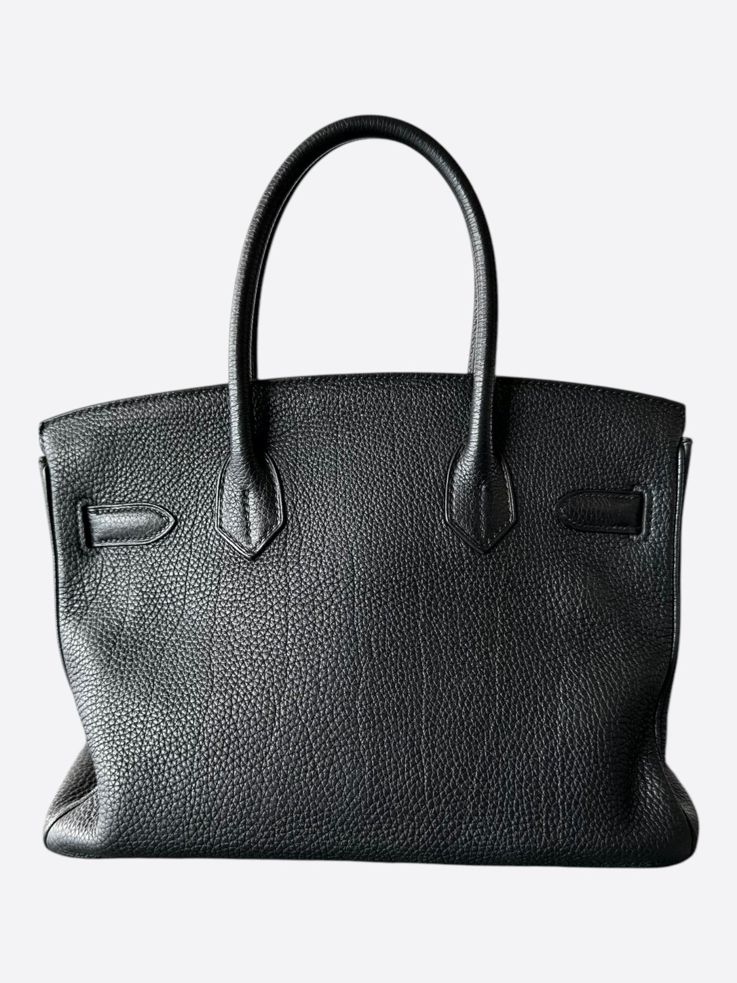 Hermes Black Noir Gold Togo Birkin 30