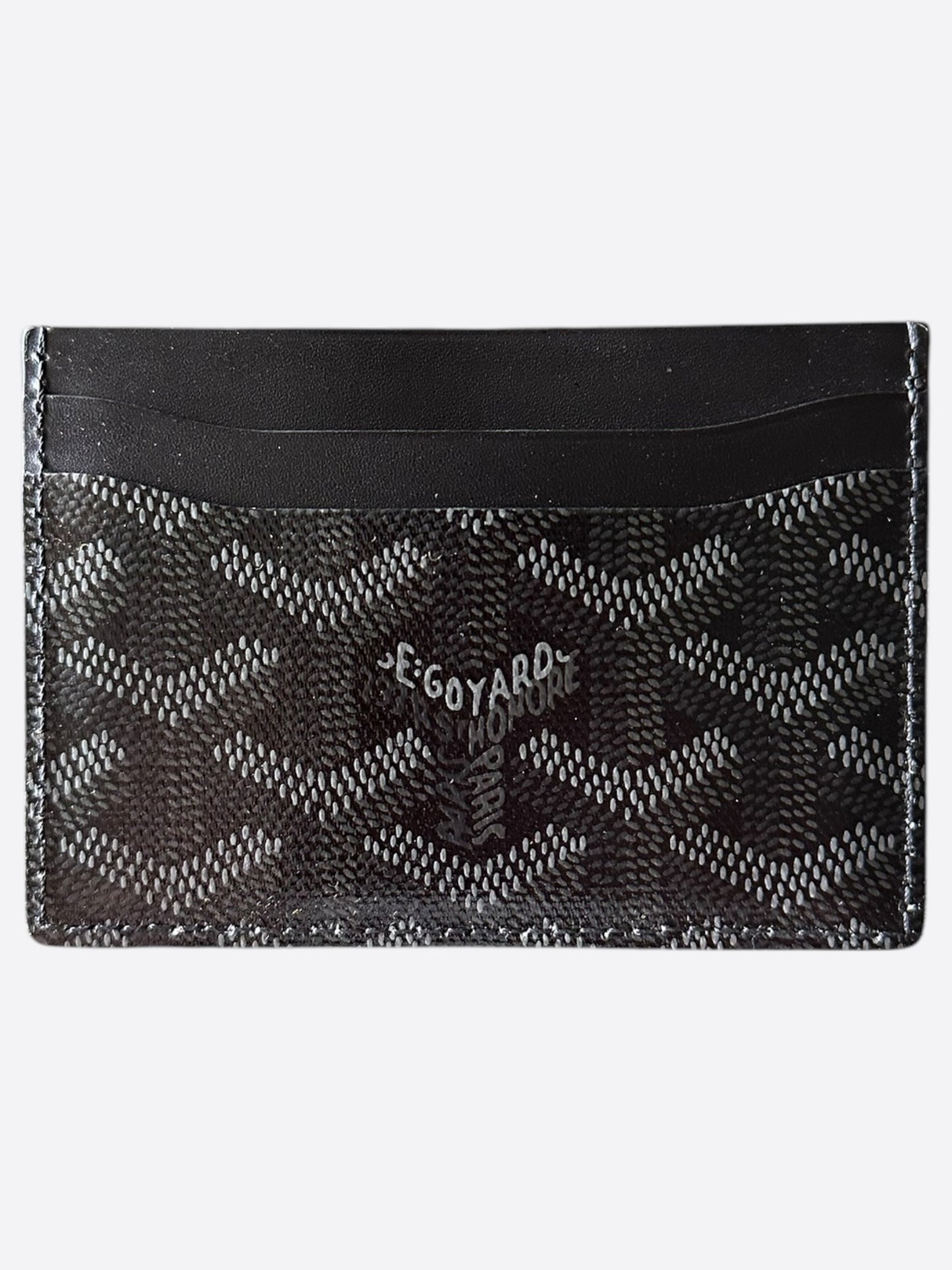 Goyard Jet Black Saint Sulpice Card Holder