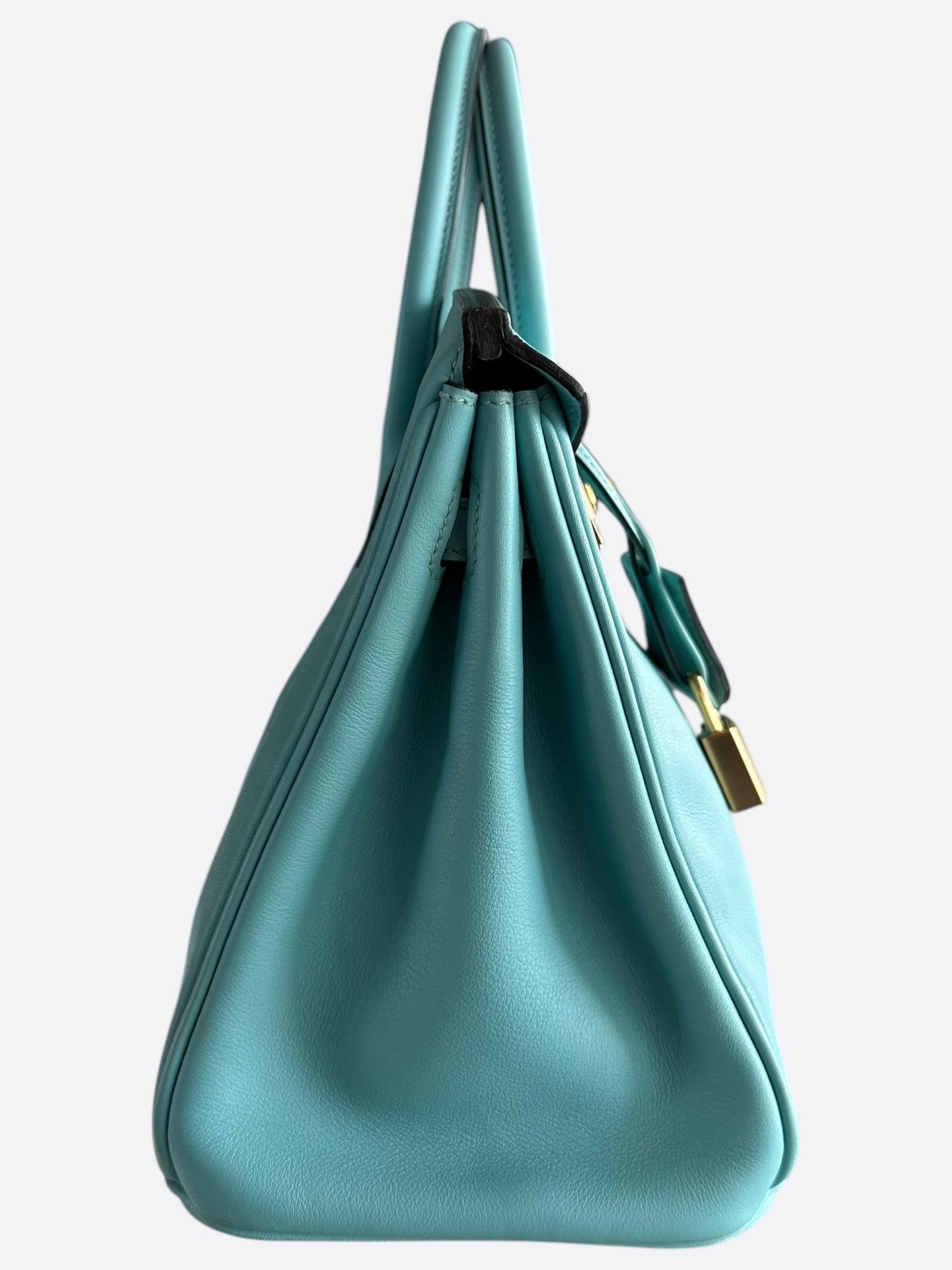 Hermes Blue Atoll Swift Gold Hardware Togo Birkin 25