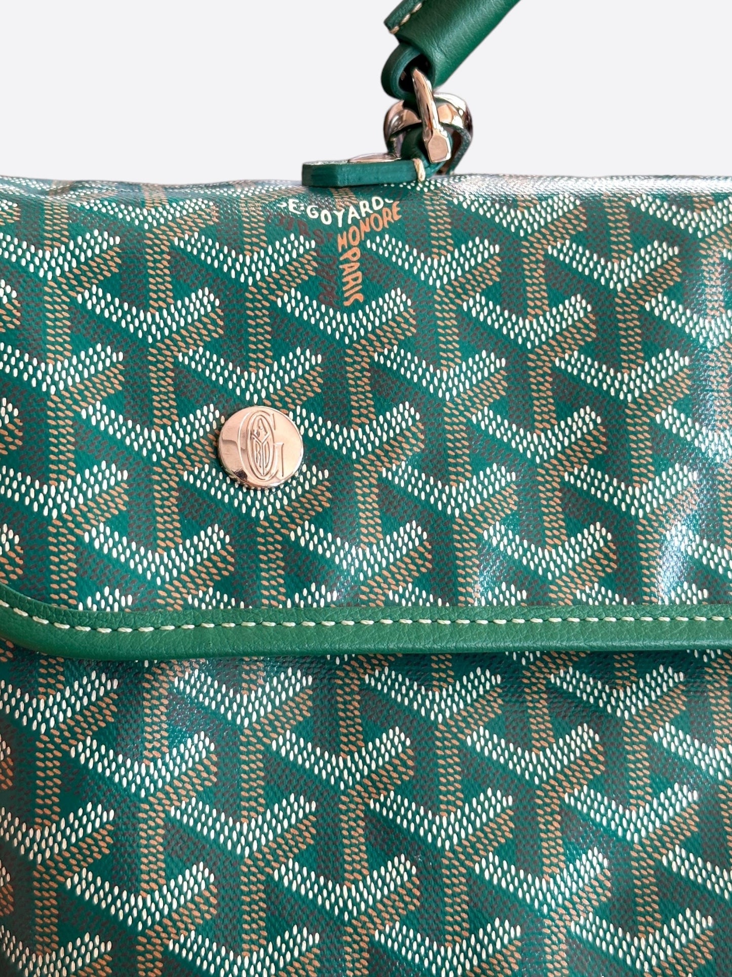 Goyard Green Saint Leger Backpack