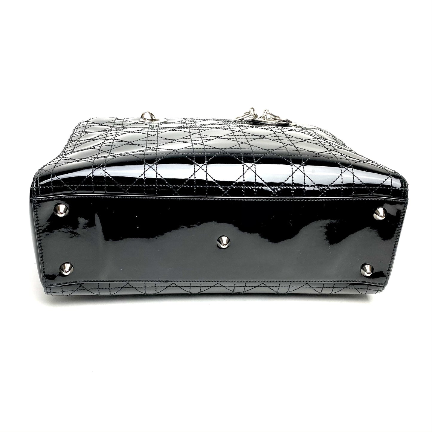 Christian Dior Large Patent Lady Dior Bag
