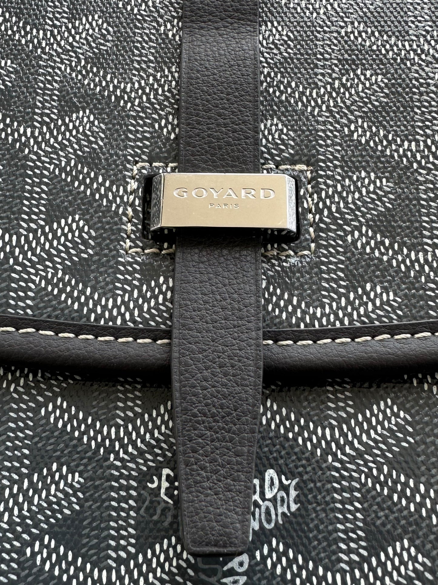 Goyard Grey Belvedere Messenger Bag