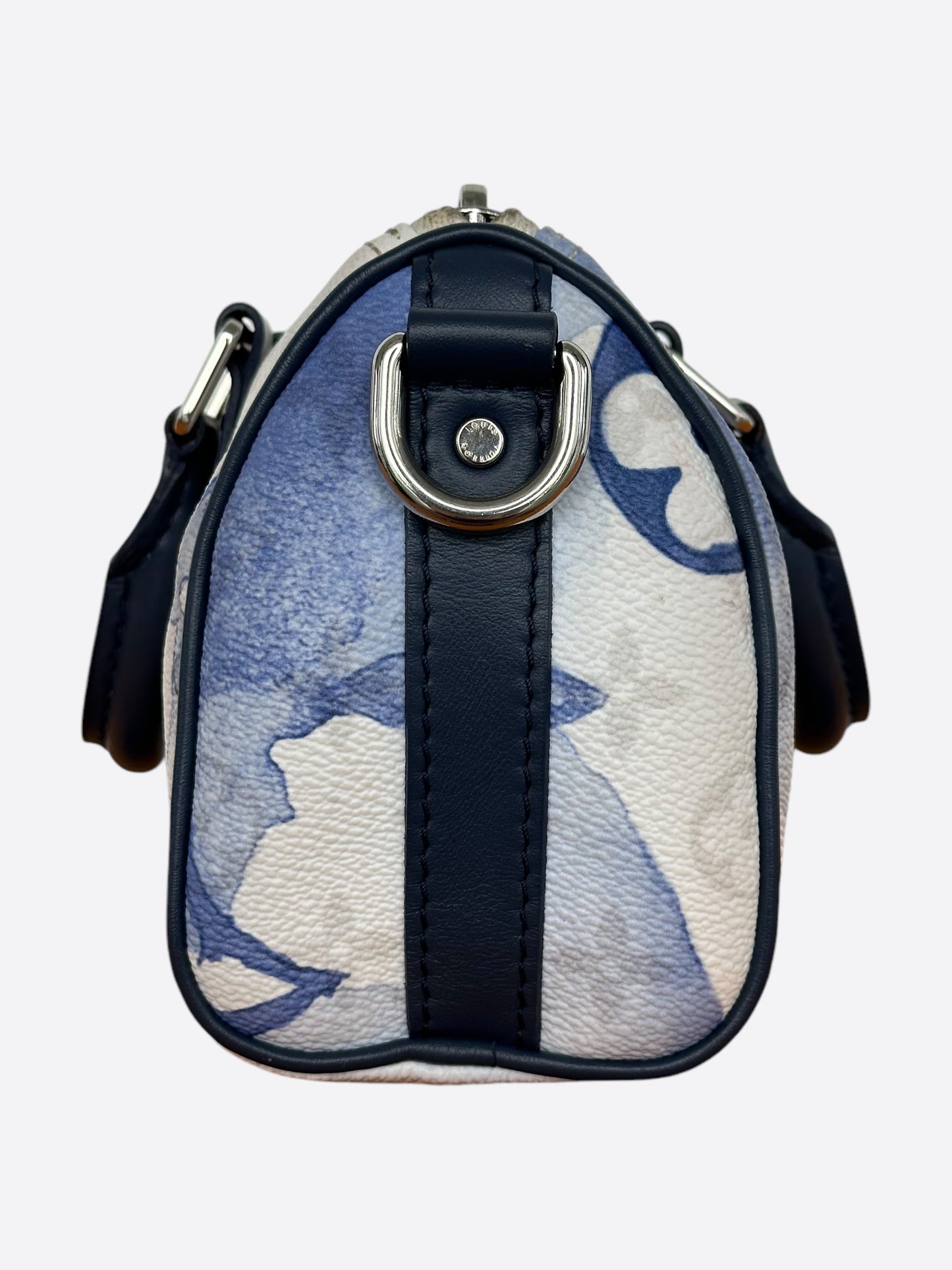 Louis Vuitton Blue & White Watercolor Monogram Keepall XS