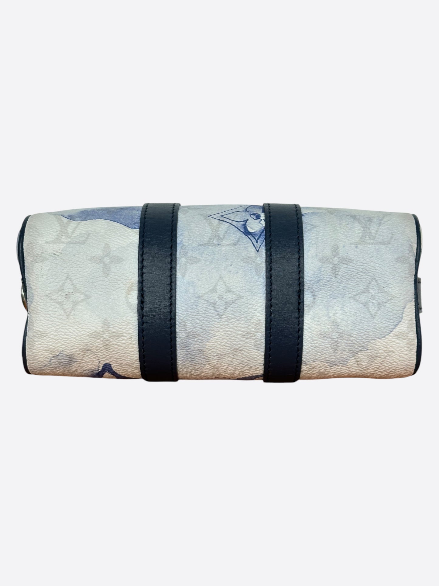 Louis Vuitton Blue & White Watercolor Monogram Keepall XS