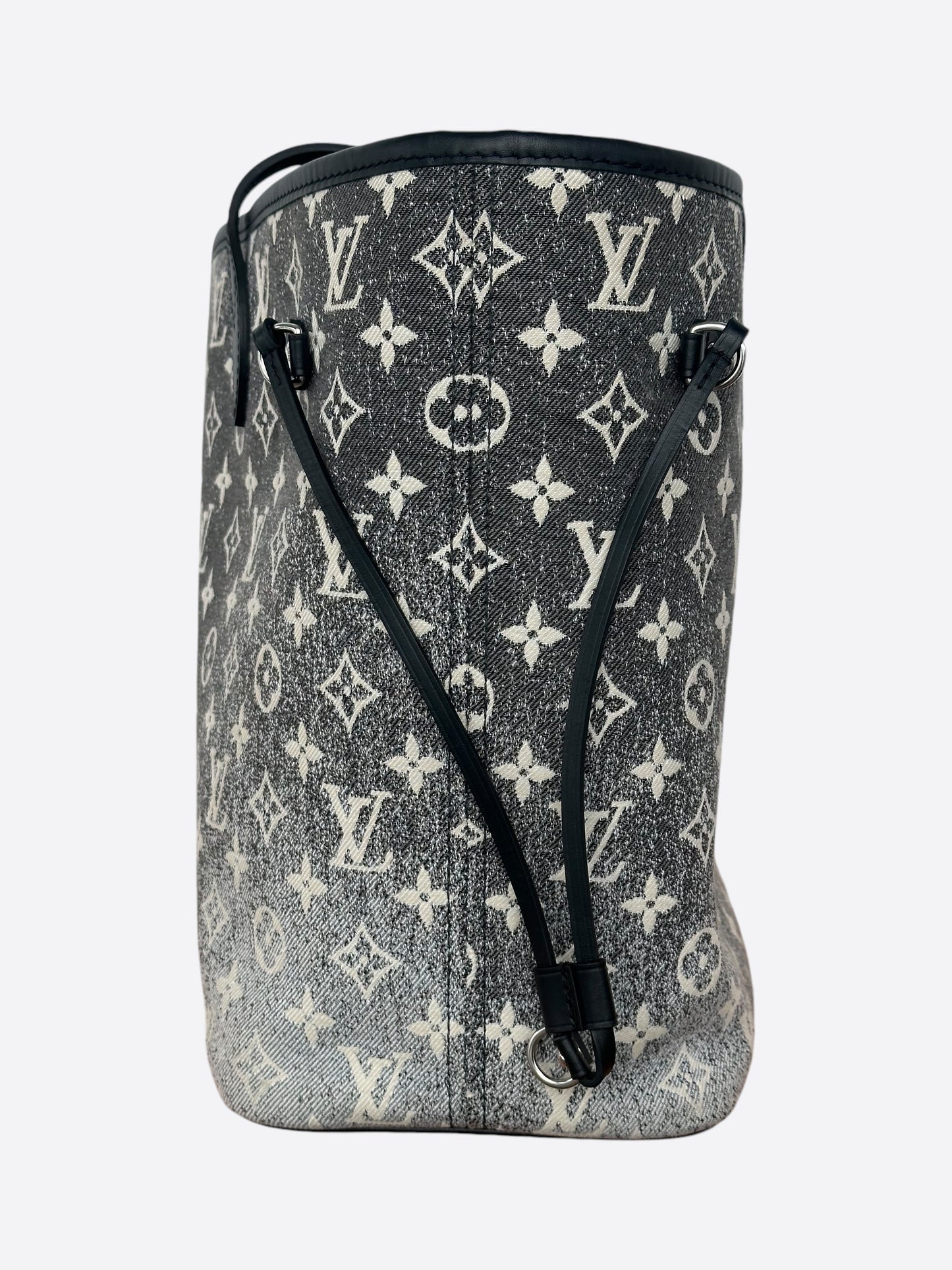 Louis Vuitton Denim Grey & White Neverfull MM