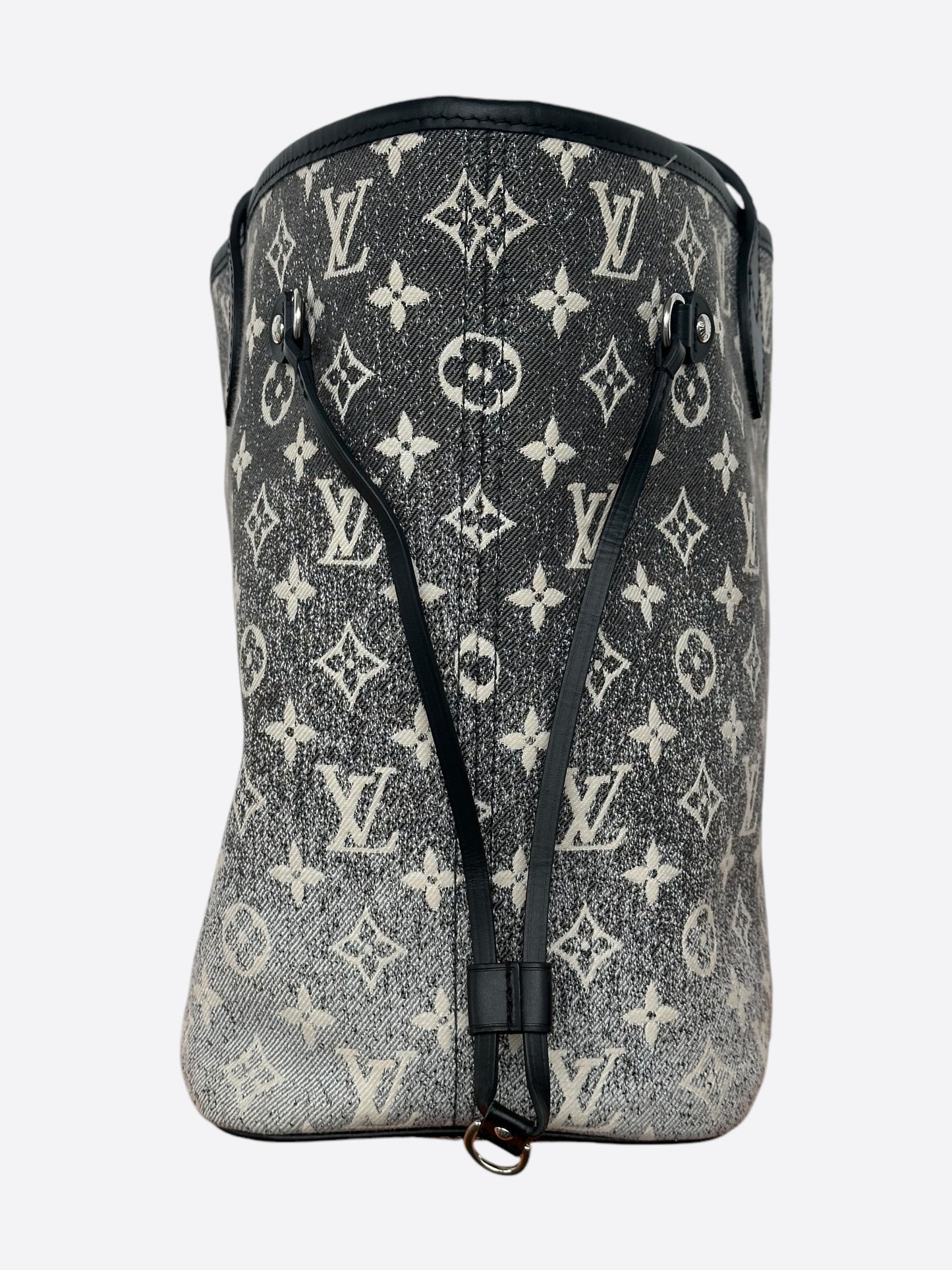 Louis Vuitton Denim Grey & White Neverfull MM