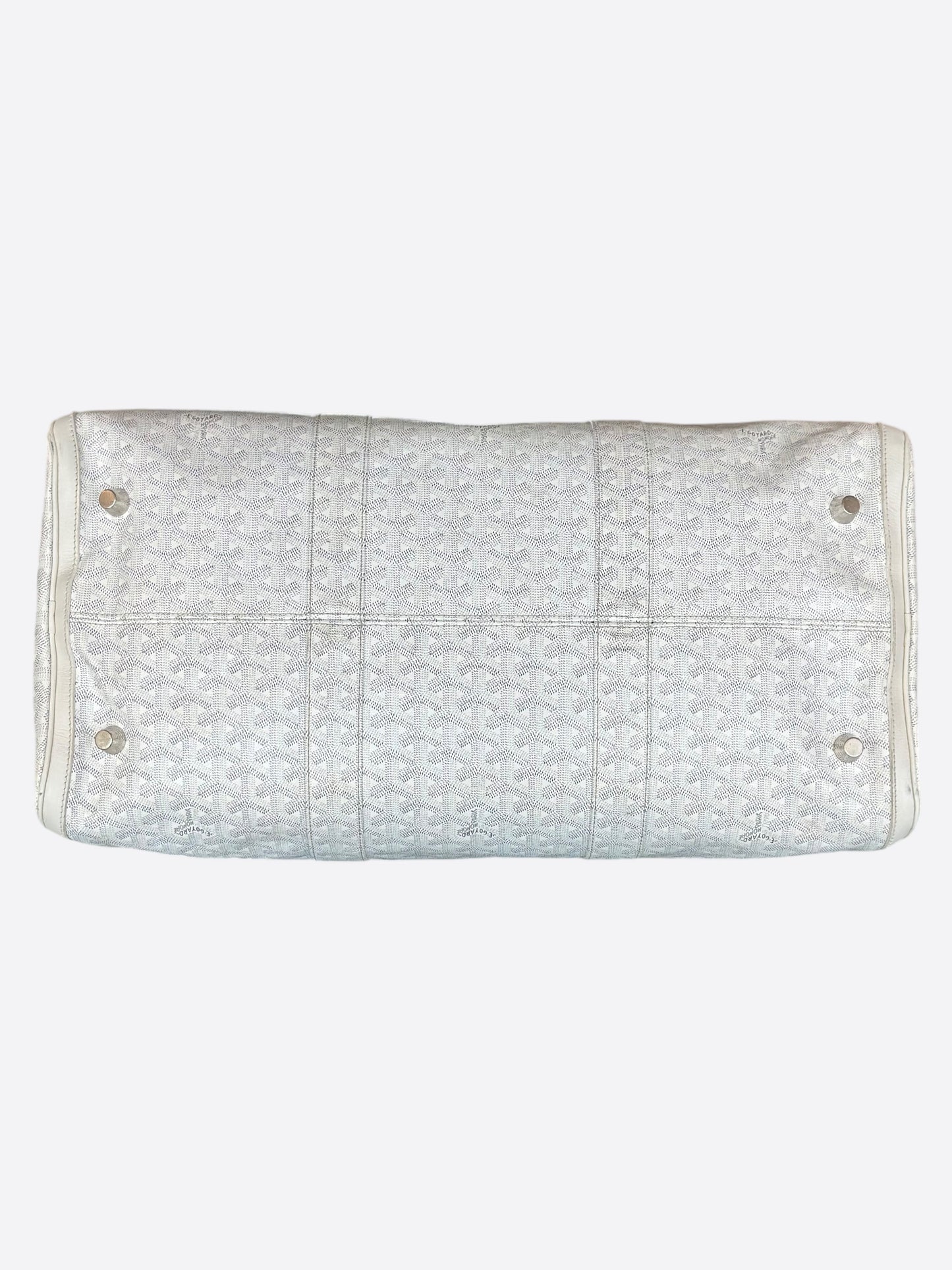 Goyard White Boston 50 Duffel Bag