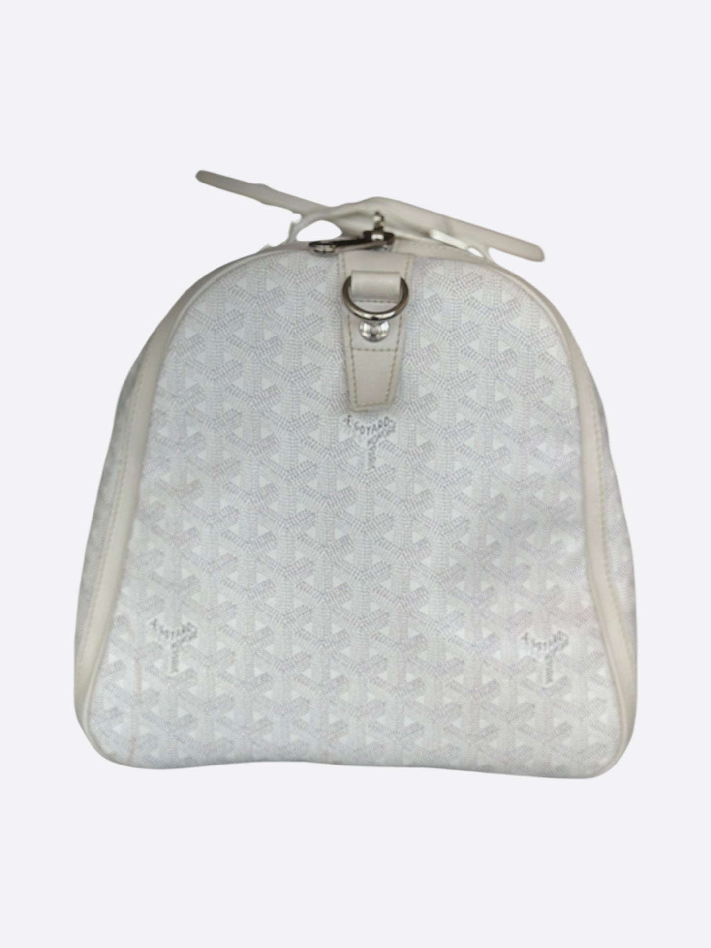 Goyard White Boston 50 Duffel Bag