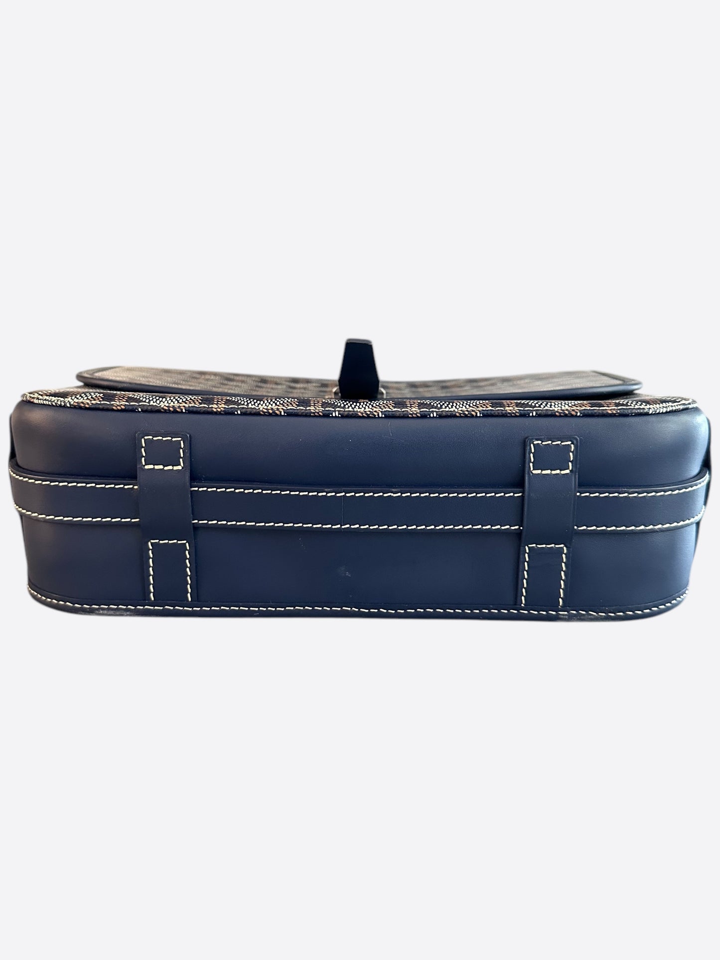 Goyard Navy Belvedere MM Messenger Bag