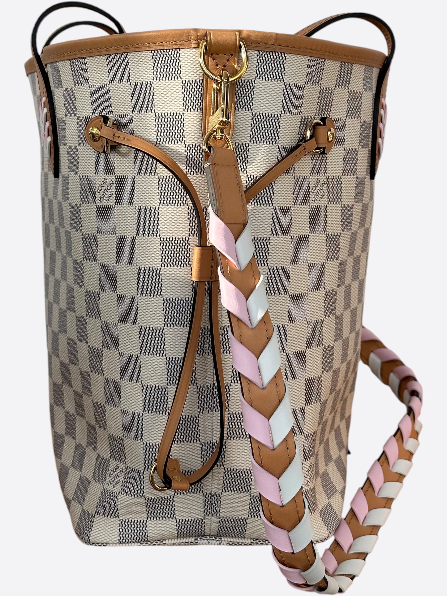 Louis Vuitton Damier Azur Braided Neverfull MM