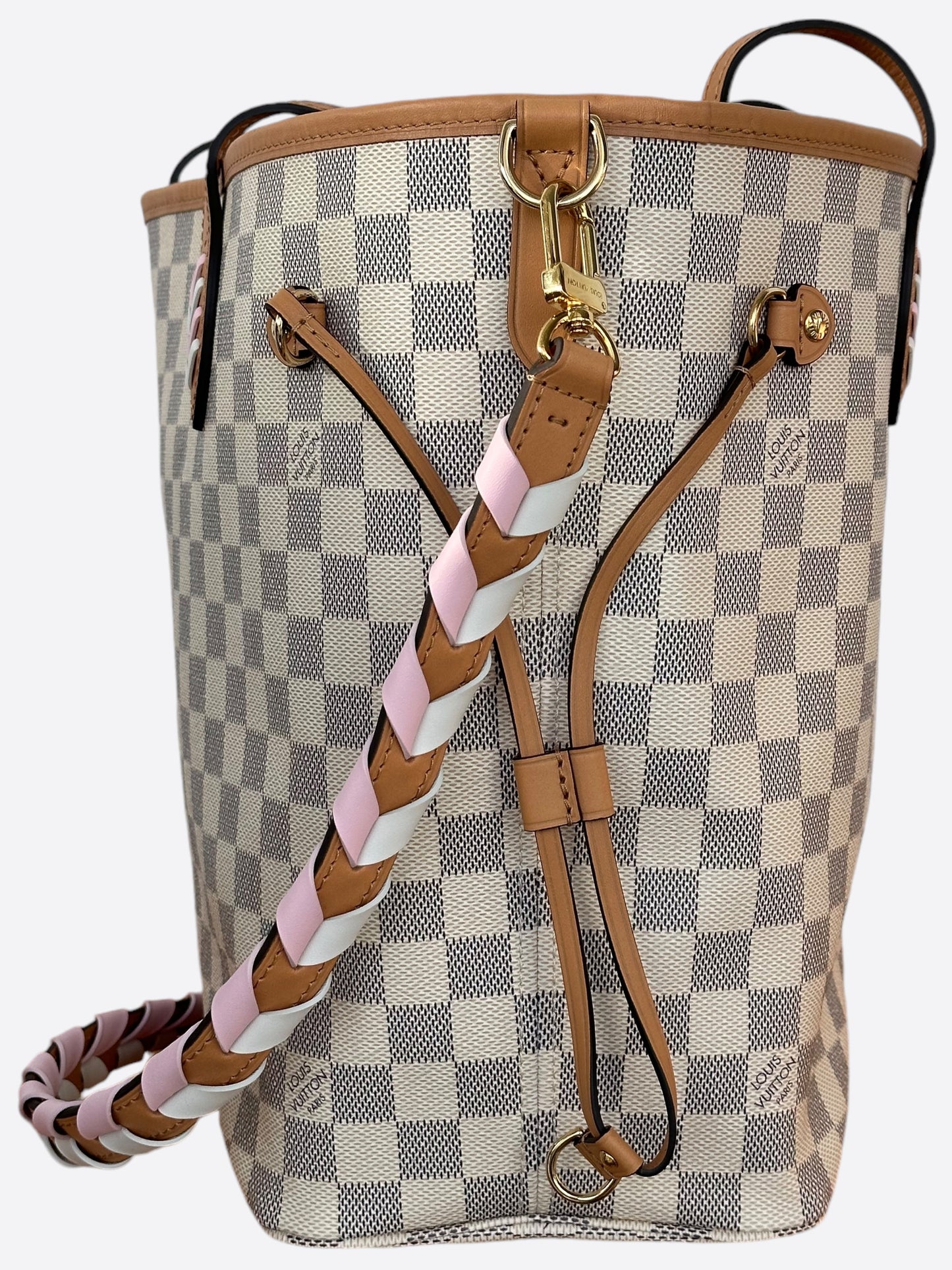Louis Vuitton Damier Azur Braided Neverfull MM