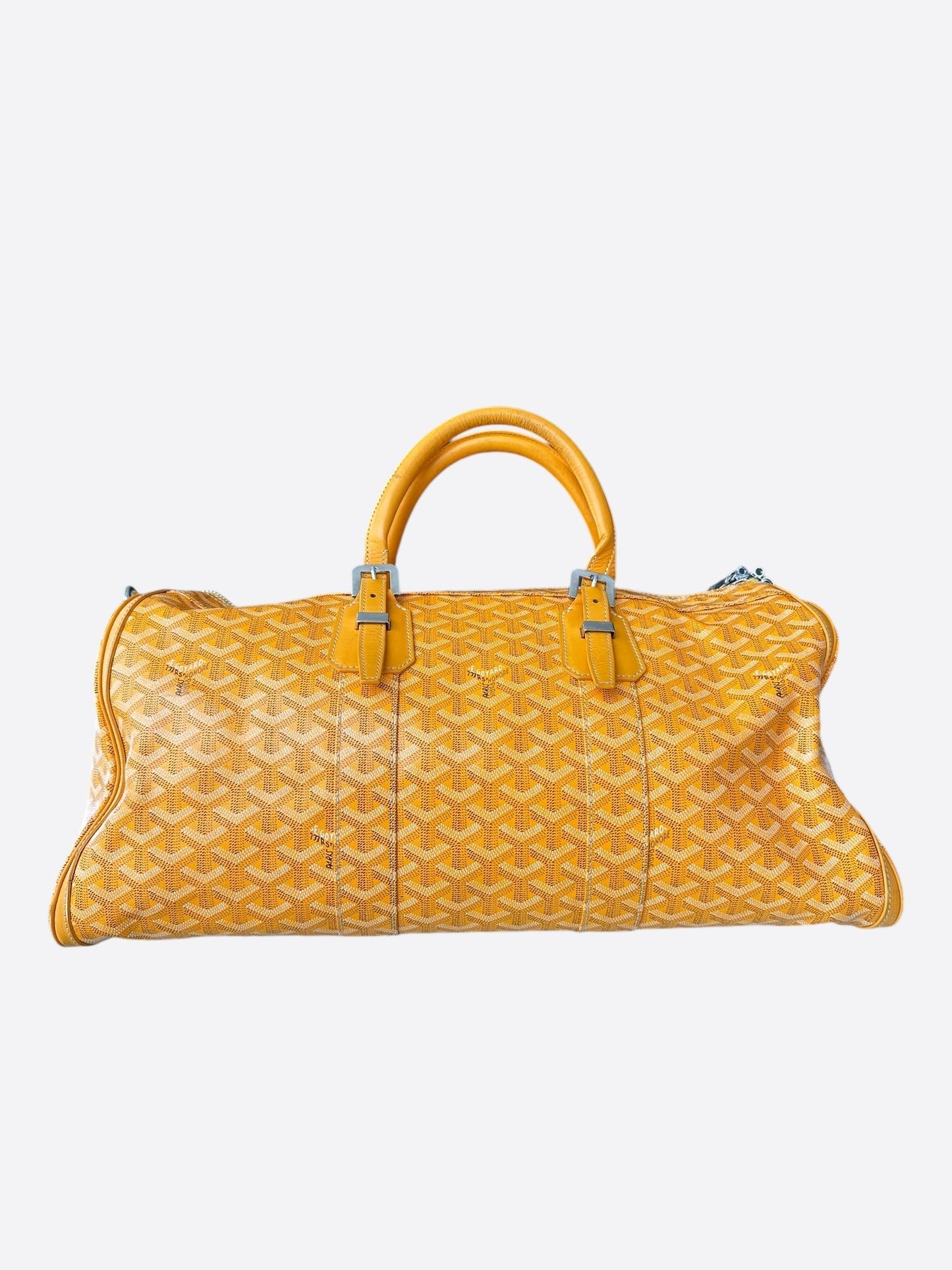 Goyard Yellow Croisiere 50 Duffel Bag