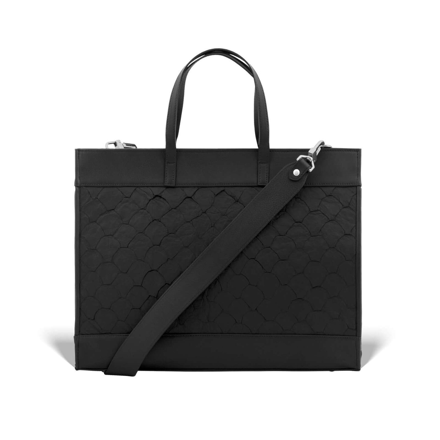 Braemar Tote - Midnight Black Pirarucu