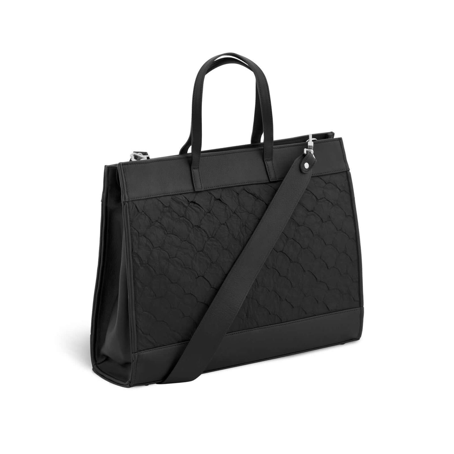 Braemar Tote - Midnight Black Pirarucu