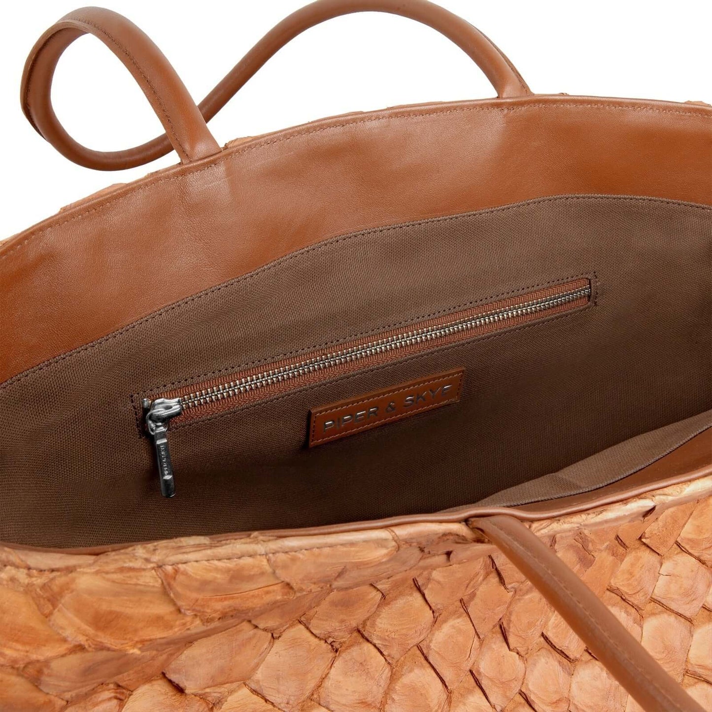 Delray Shopper - Cognac Pirarucu