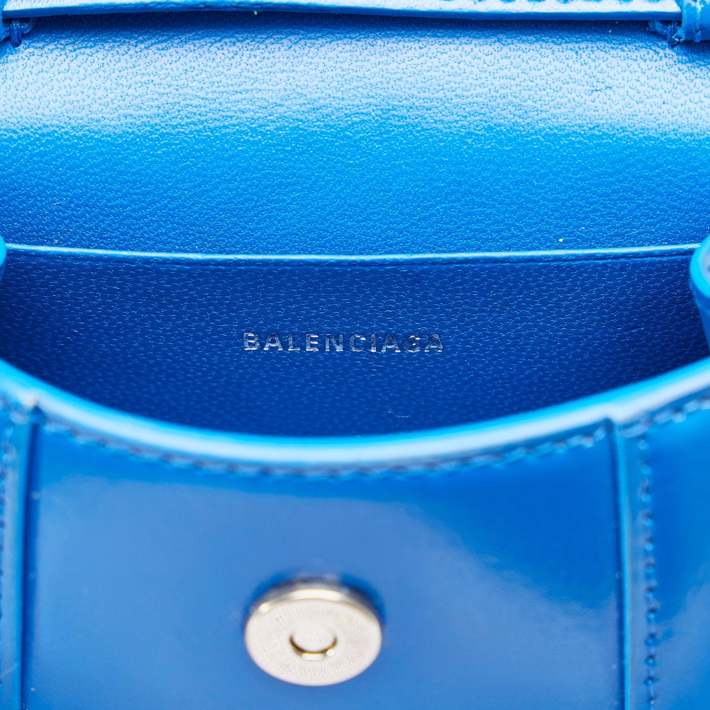 Balenciaga Mini Hourglass Blue