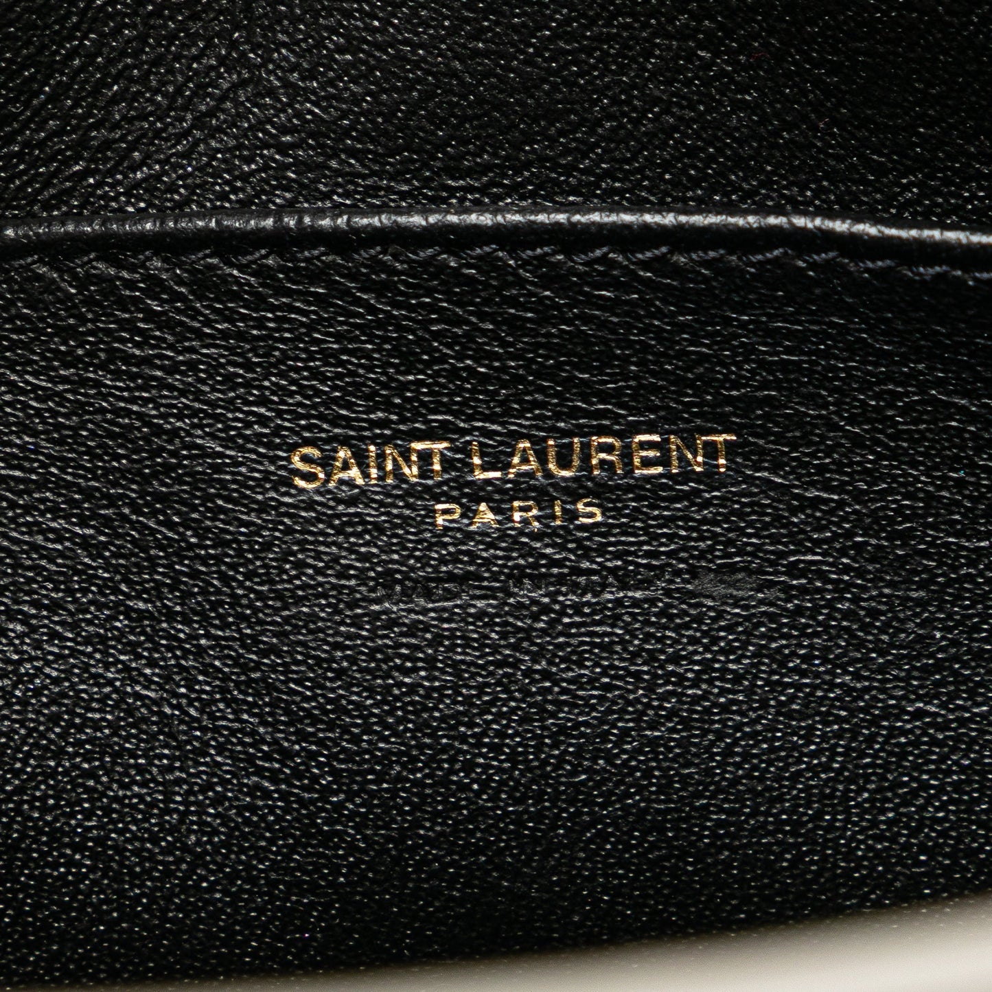 Saint Laurent Baby Leather Monogram Cabas Satchel Gray
