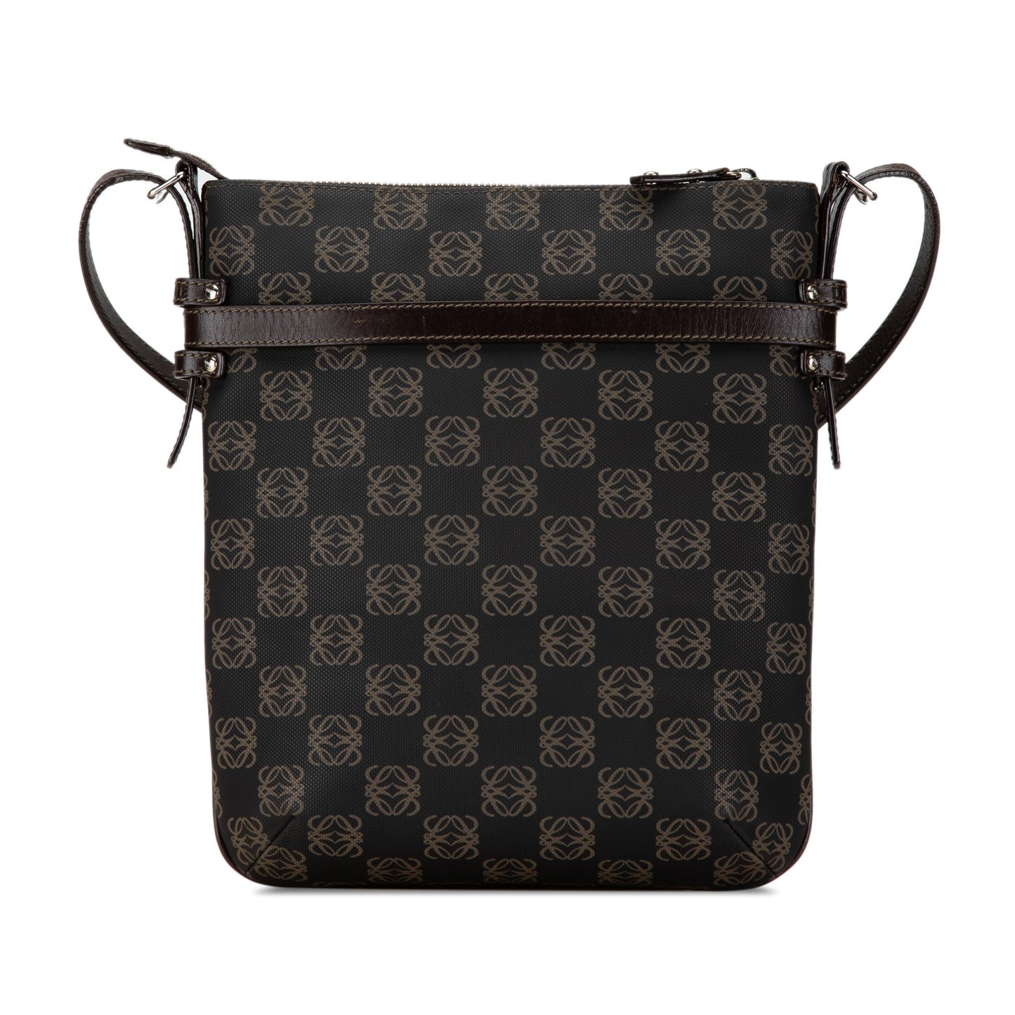 LOEWE Anagram Canvas Crossbody Black