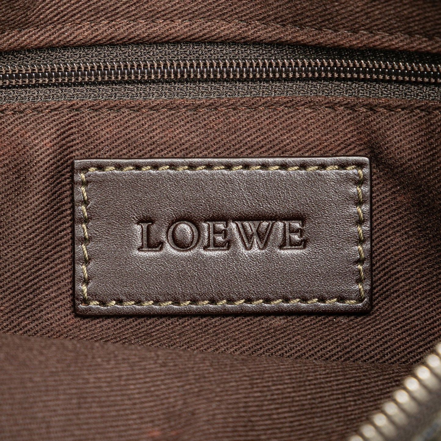 LOEWE Anagram Canvas Crossbody Black