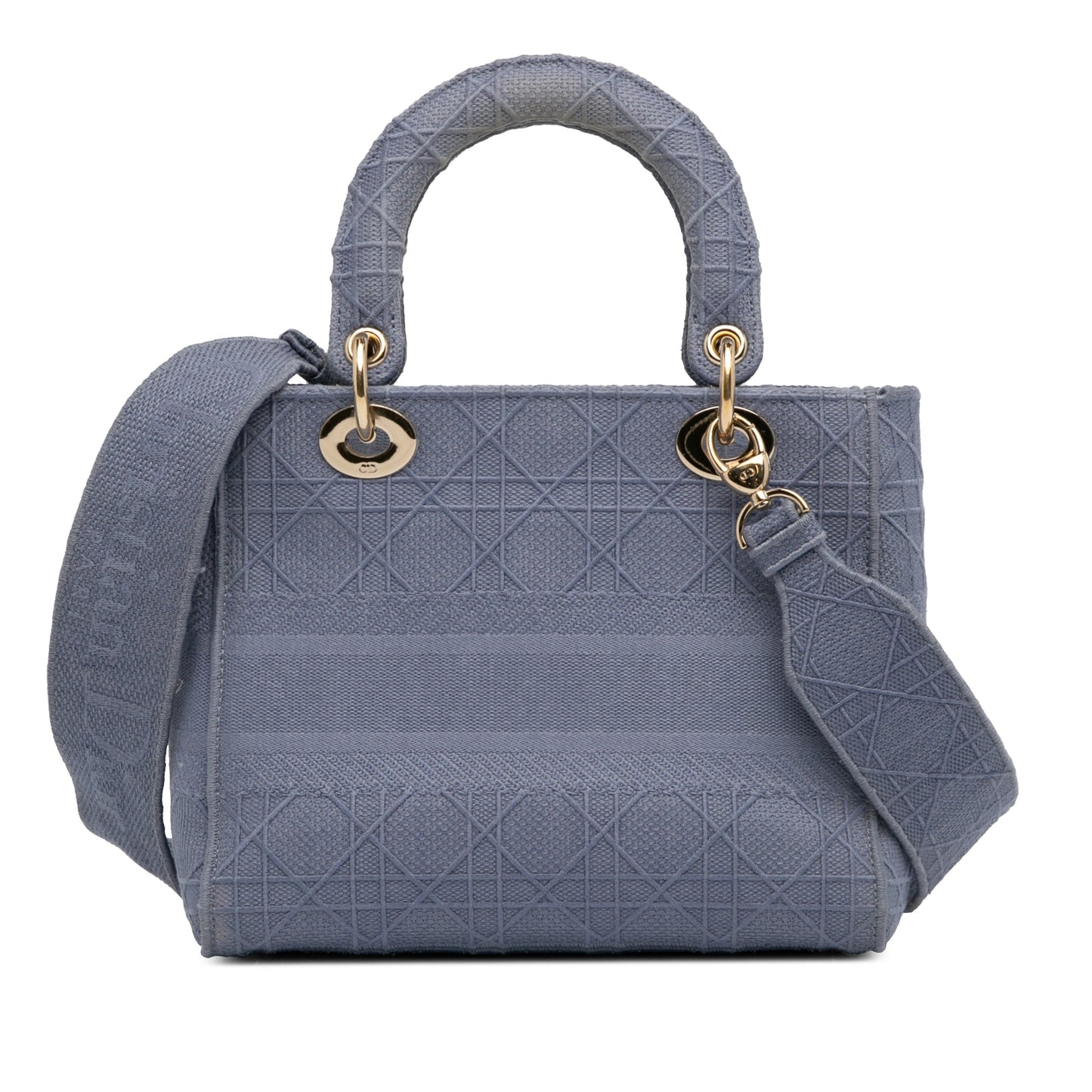 Dior Medium Cannage Lady D-Lite Blue