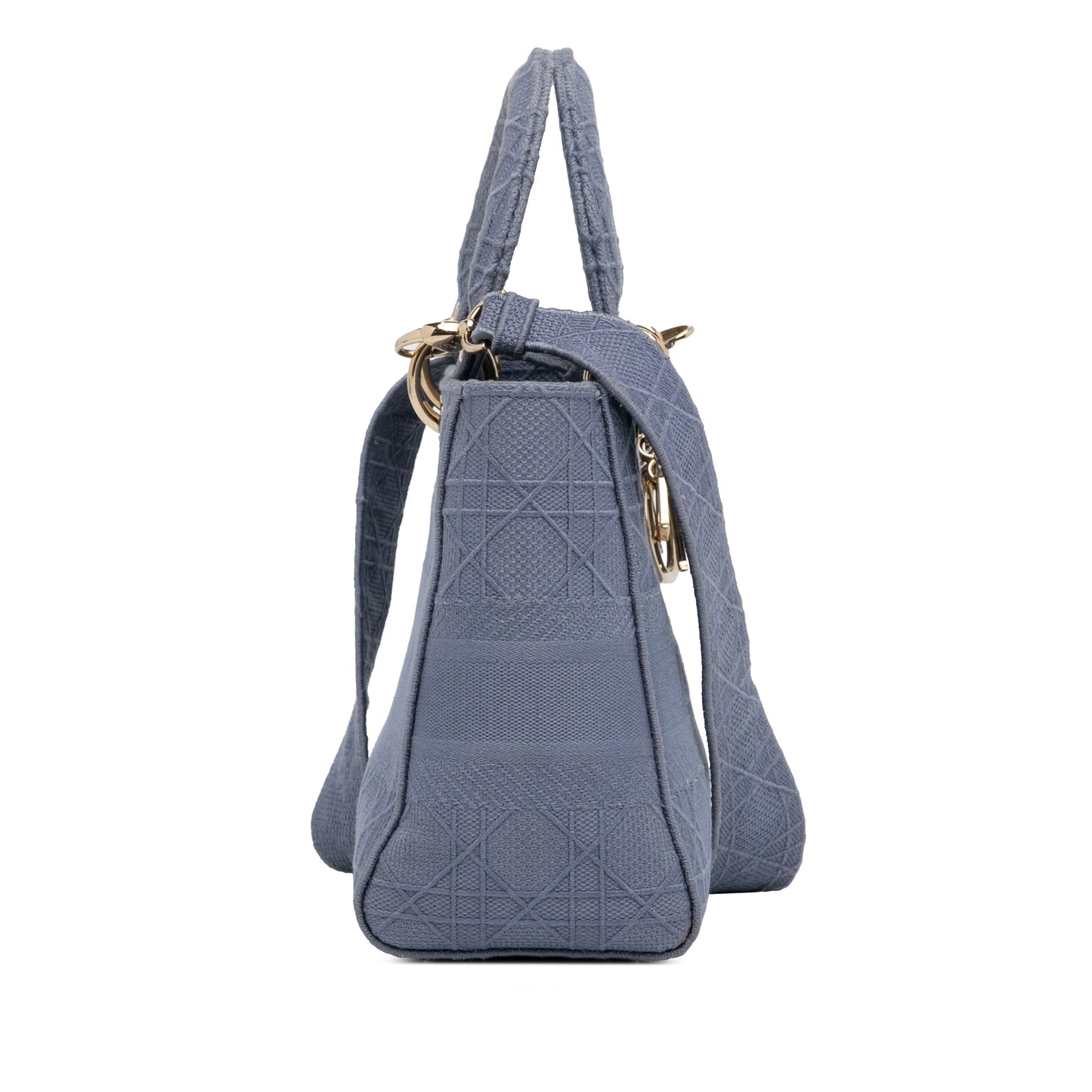 Dior Medium Cannage Lady D-Lite Blue