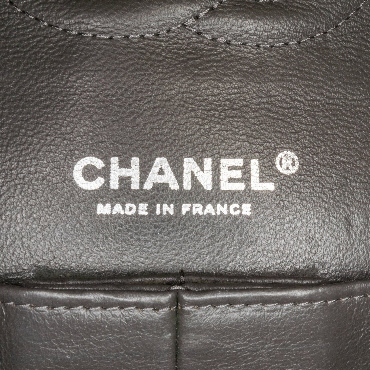 Chanel Medium Classic Distressed Denim Double Flap Gray