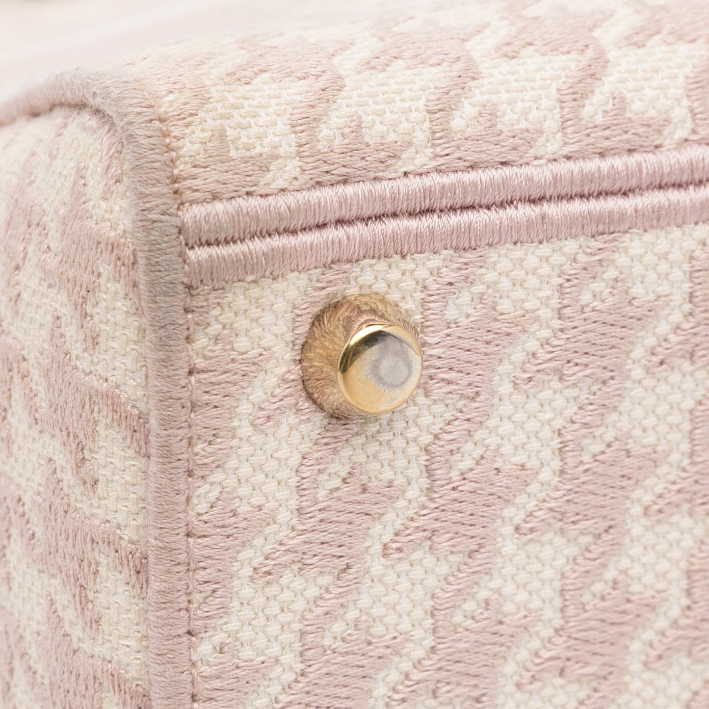 Dior Small Houndstooth Lady D-Lite Pink