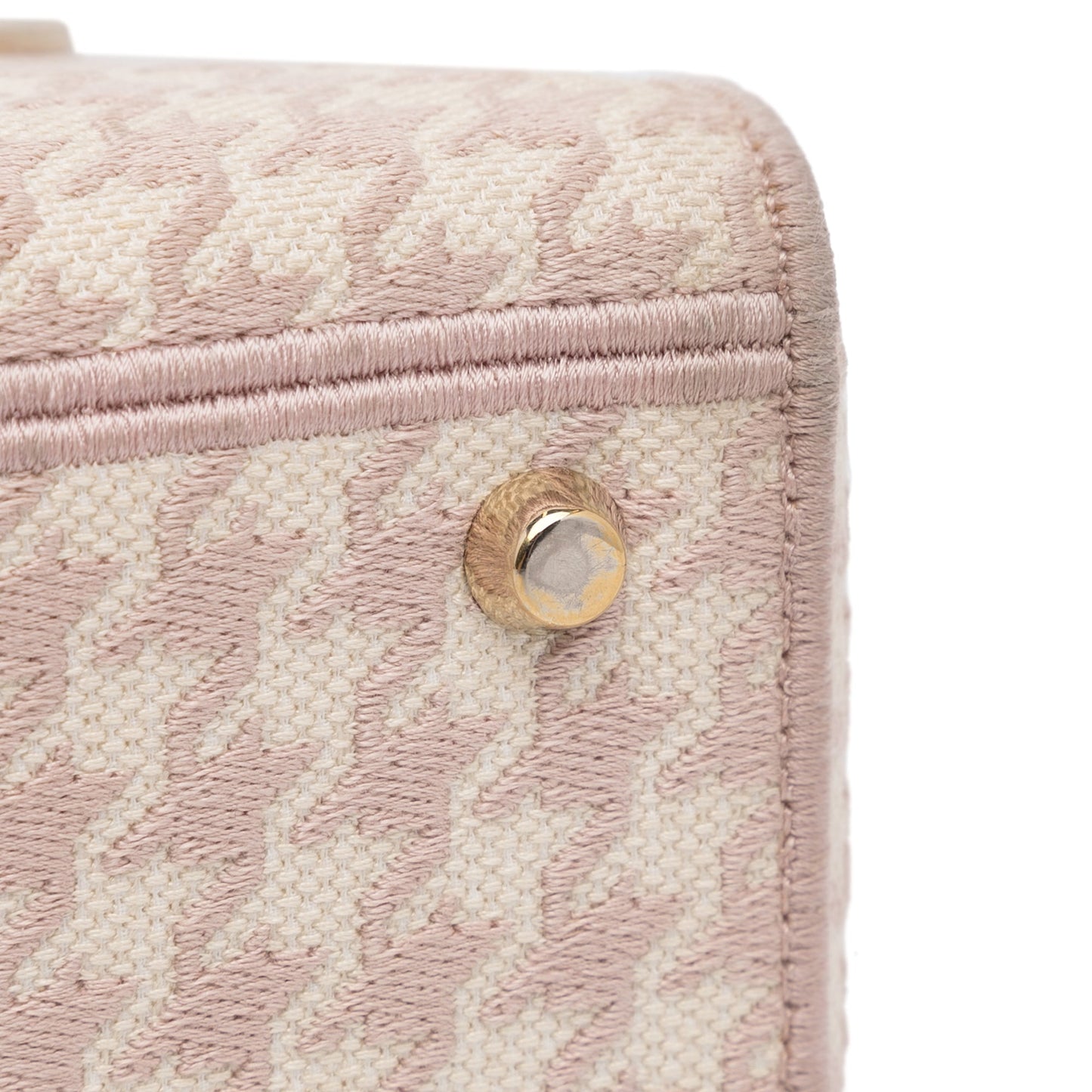 Dior Small Houndstooth Lady D-Lite Pink