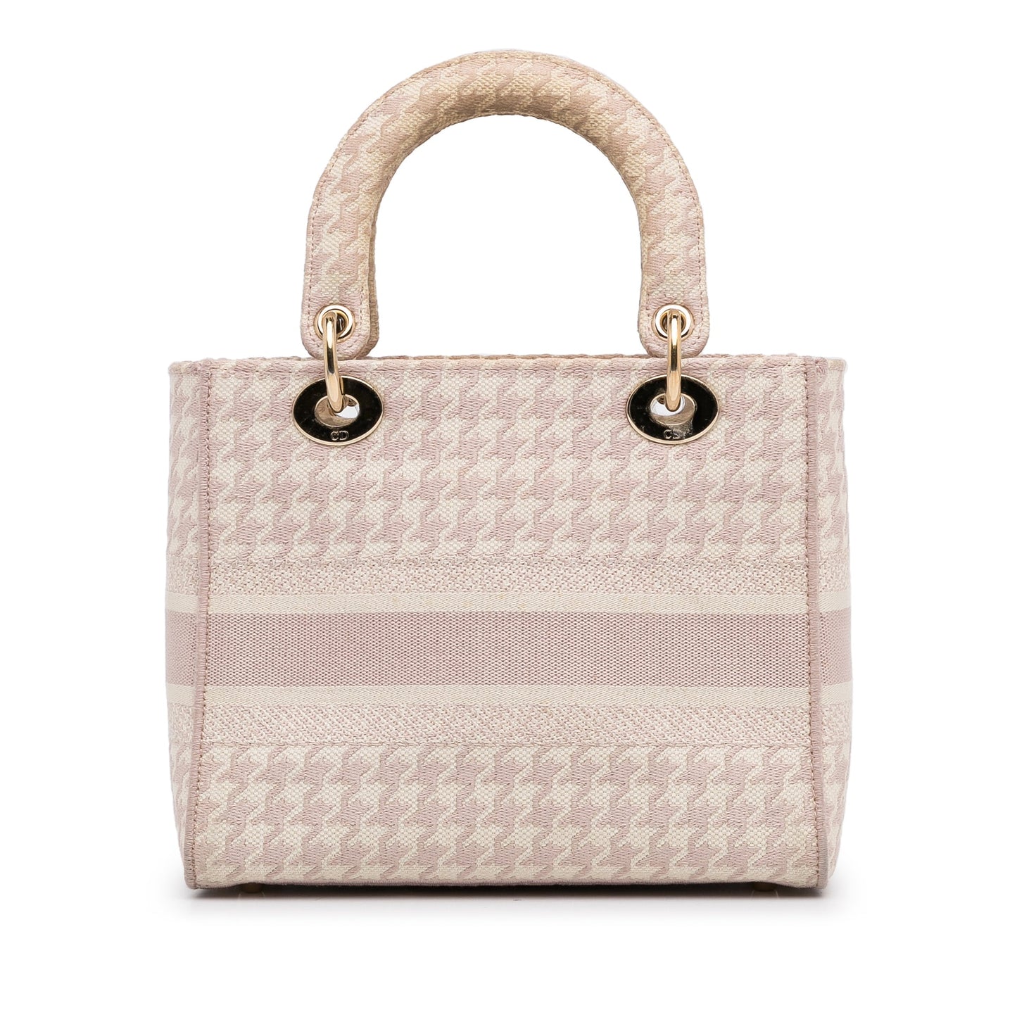 Dior Small Houndstooth Lady D-Lite Pink