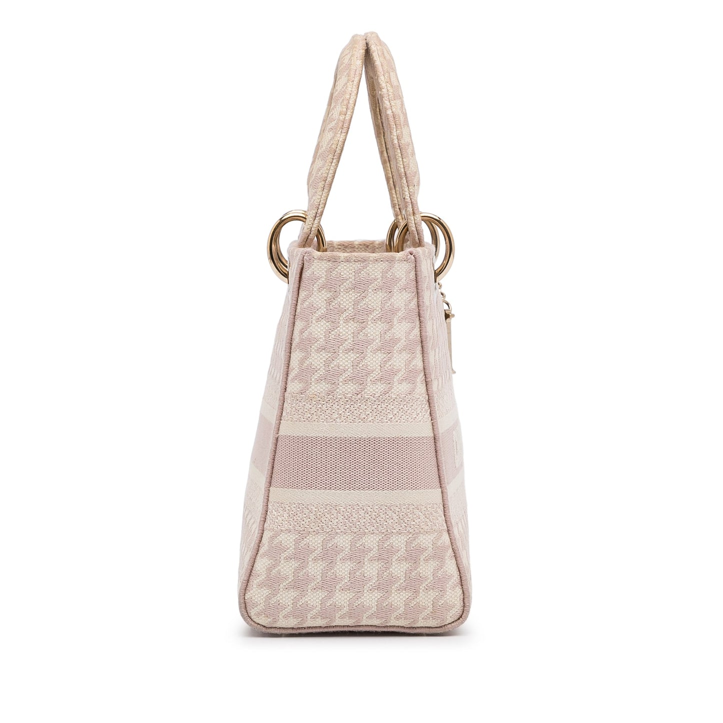 Dior Small Houndstooth Lady D-Lite Pink