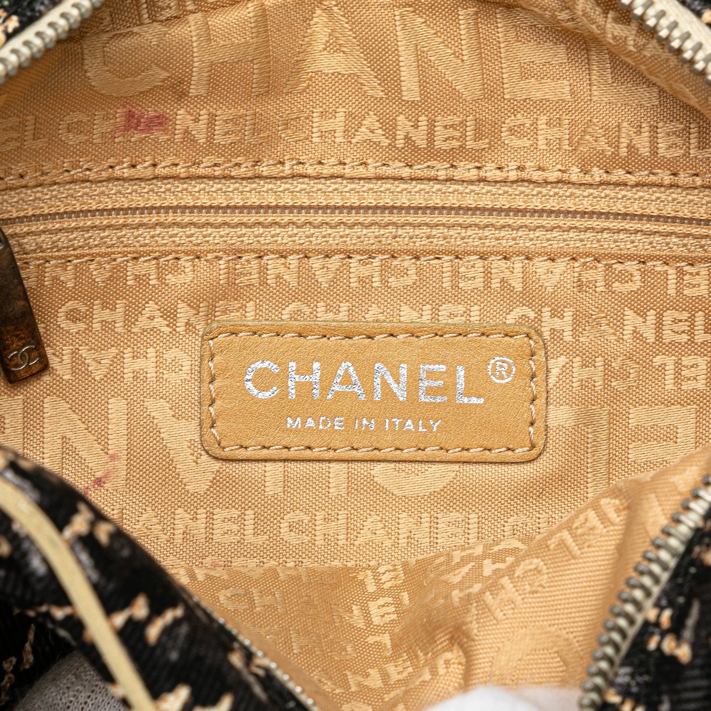 Chanel Canvas Lucky Clover Camera Bag Black