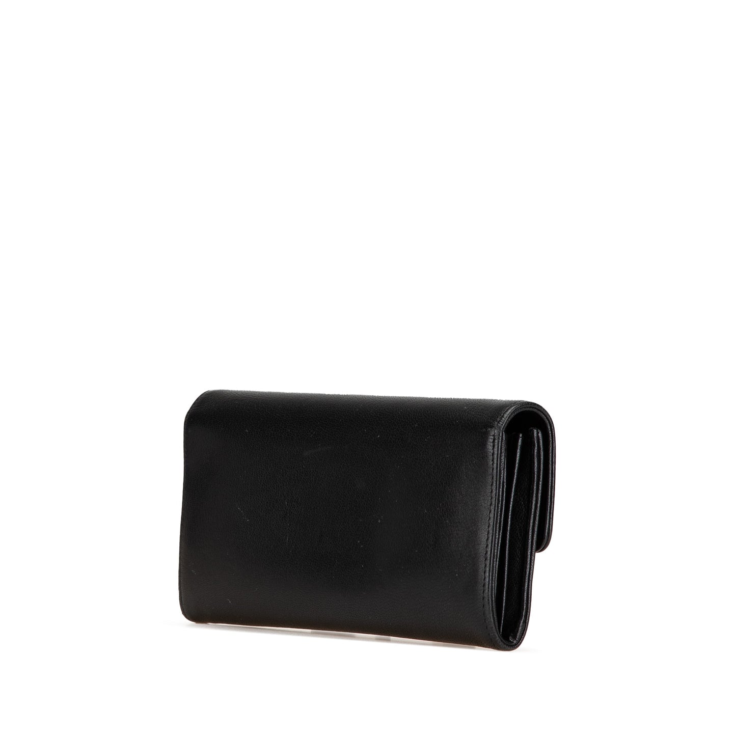 Chanel CC Calfskin Long Wallet Black