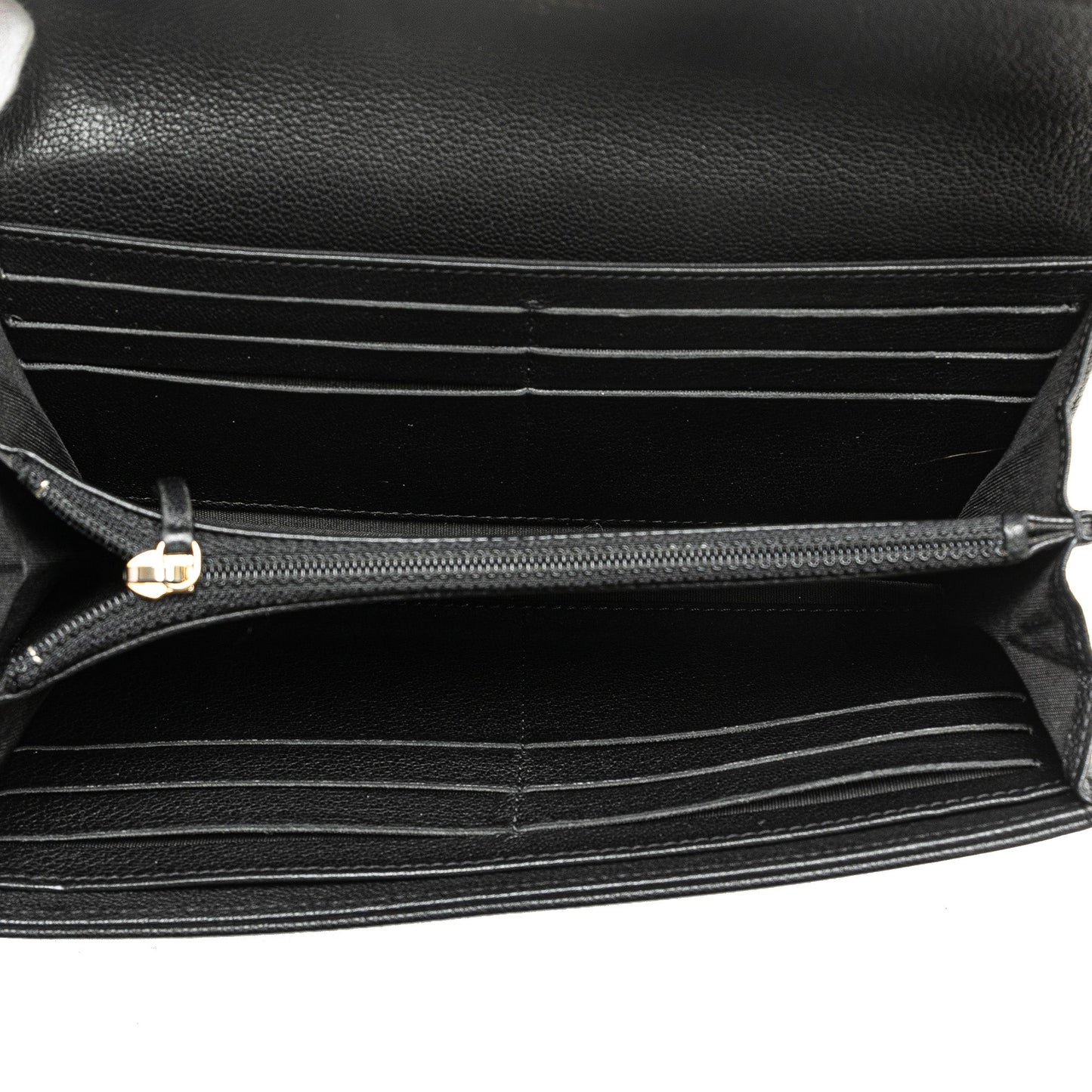 Chanel CC Calfskin Long Wallet Black