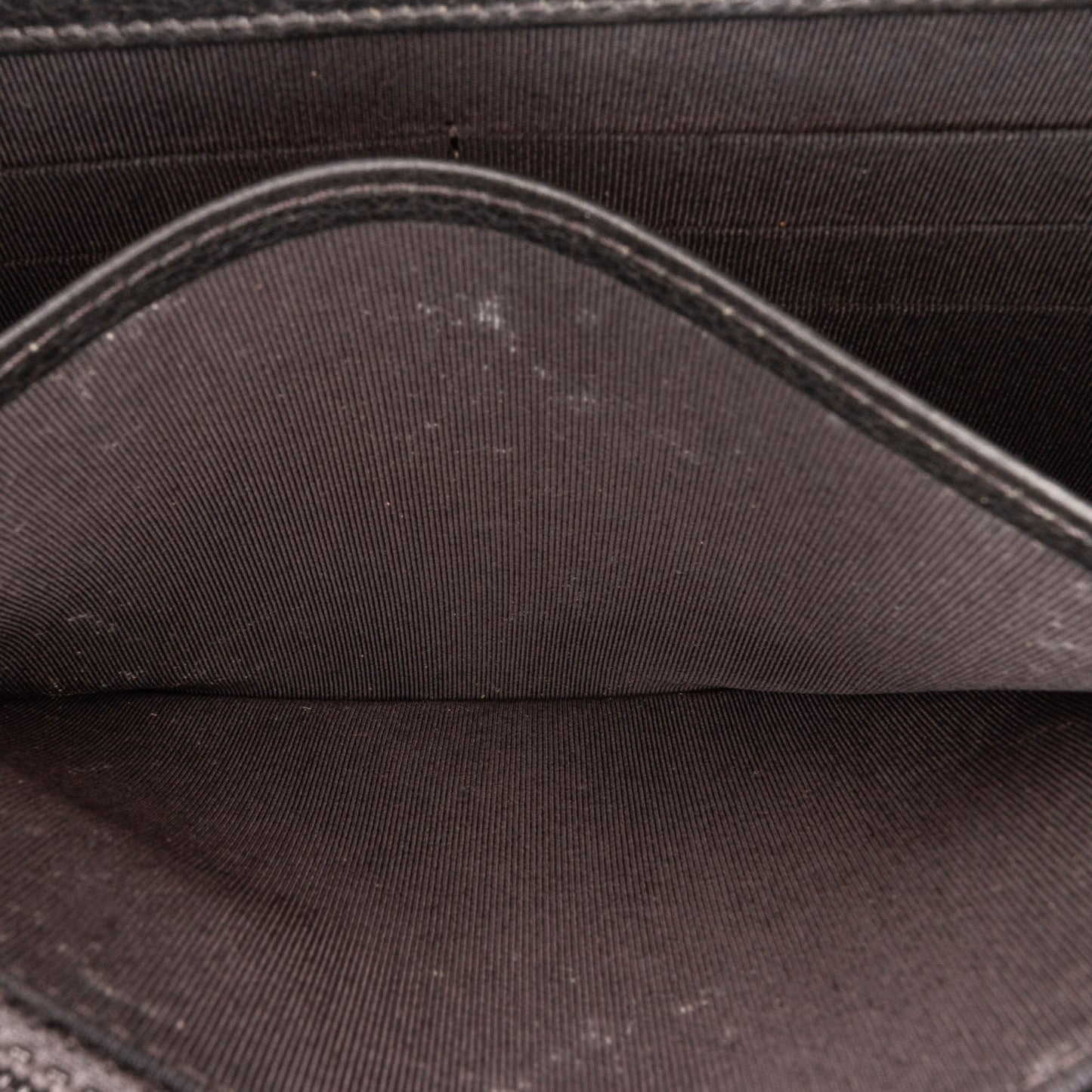 Chanel Studded Leather Wallet on Chain Black