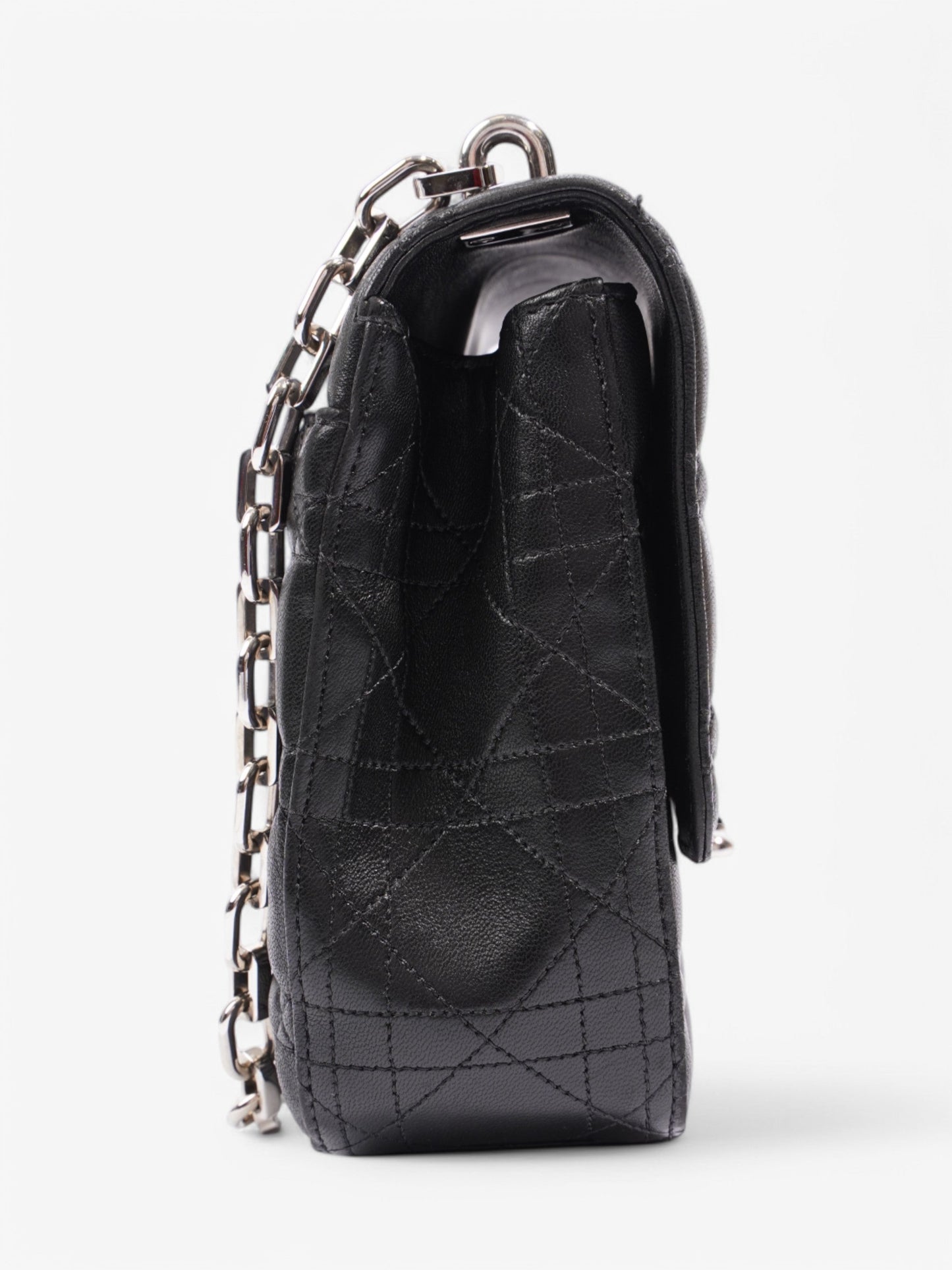 Christian Dior Miss Dior Cannage Flap Bag Black Leather