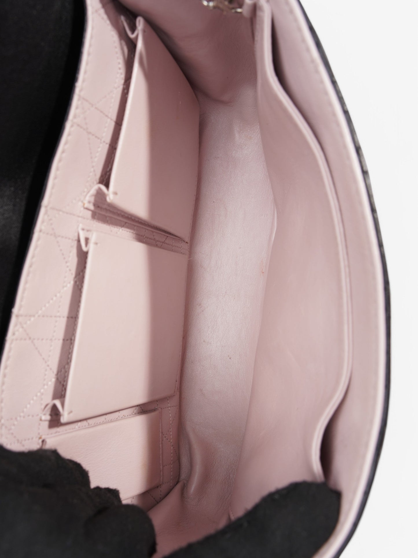 Christian Dior Miss Dior Cannage Flap Bag Black Leather