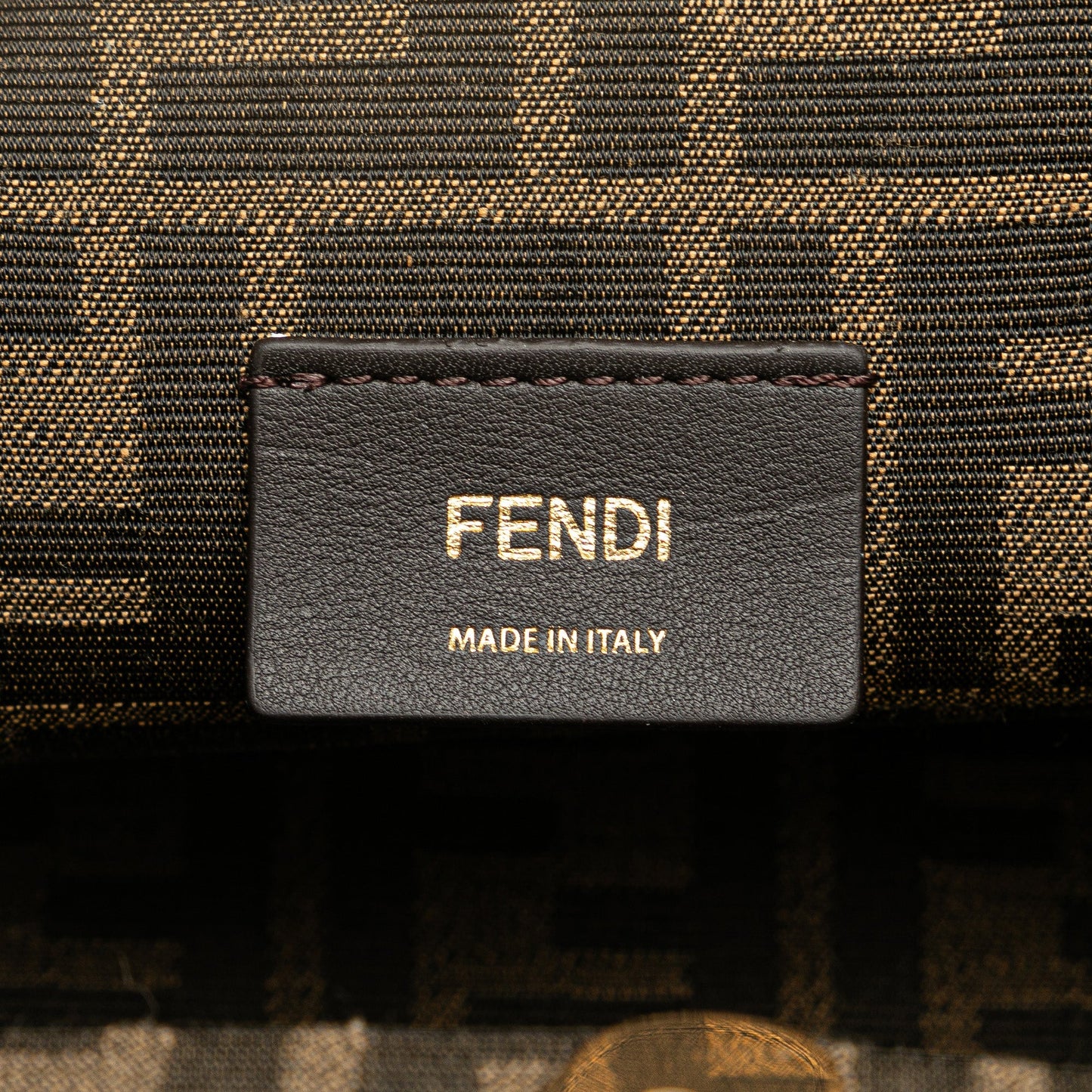 Fendi Small Shiny Nappa Fendi First Crossbody Green
