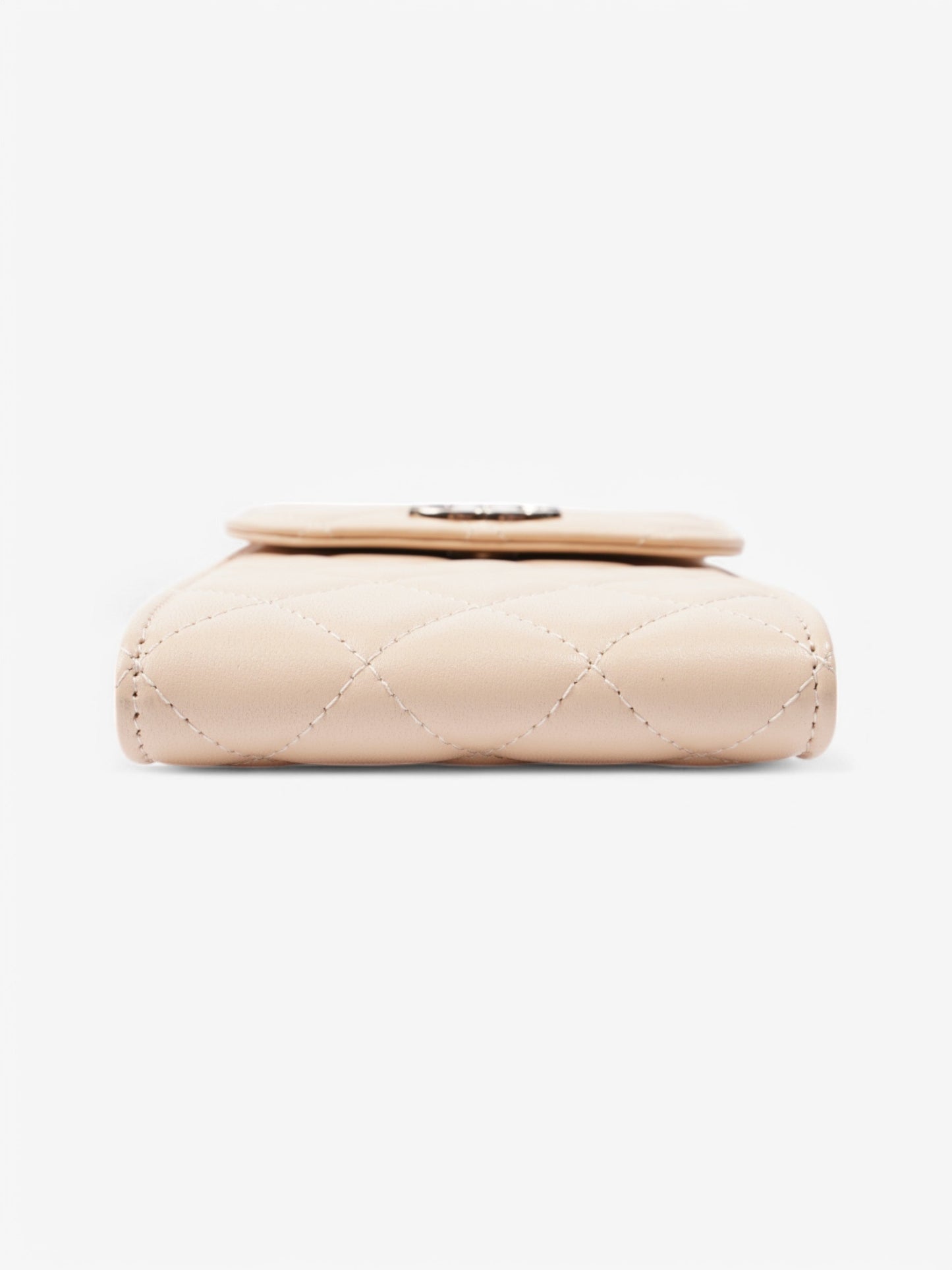Chanel CC Wallet On Chain Phone Holder Nude Leather
