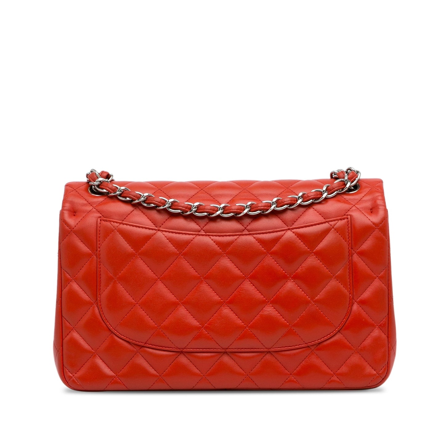 Chanel Jumbo Classic Lambskin Double Flap Orange