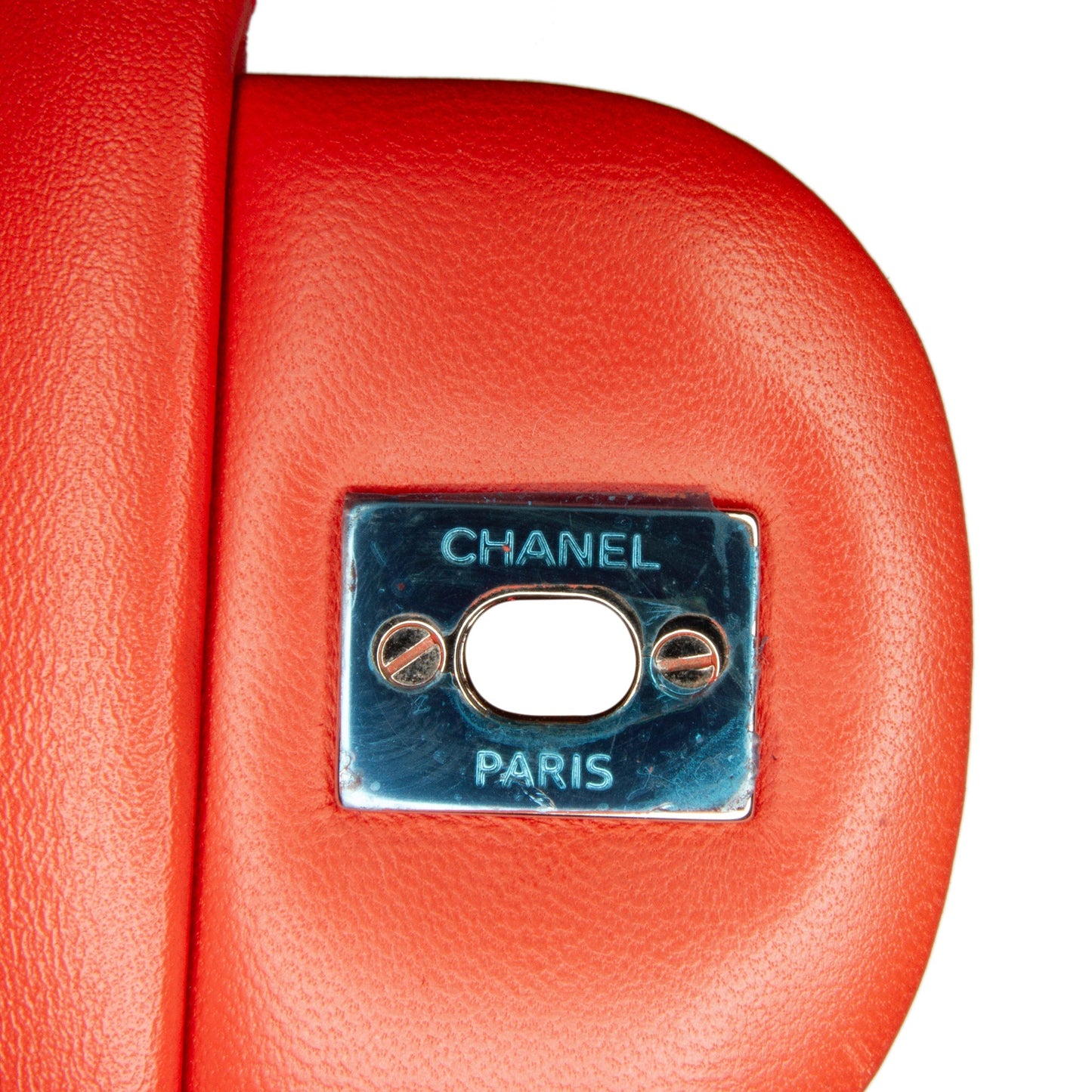 Chanel Jumbo Classic Lambskin Double Flap Orange
