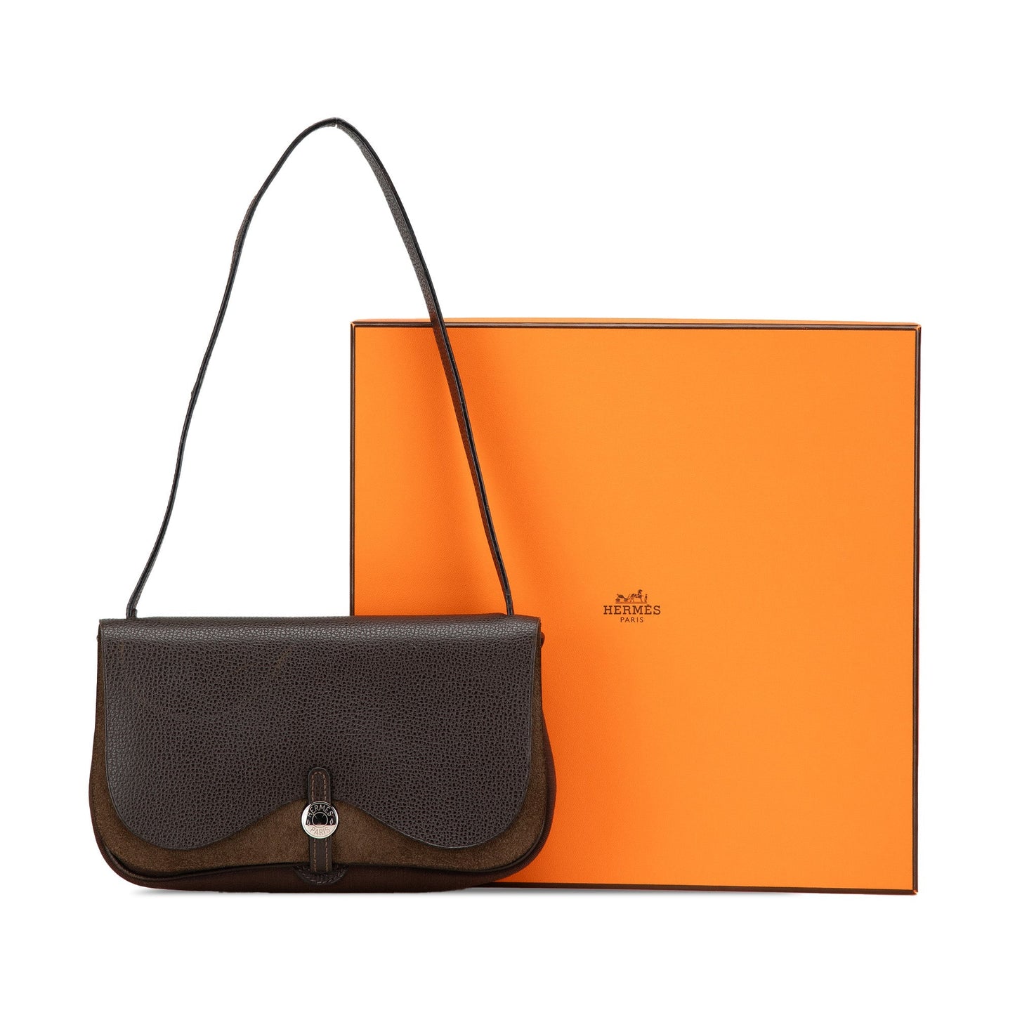 Hermès Vache Liege and Toile Sac Colorado PM Brown