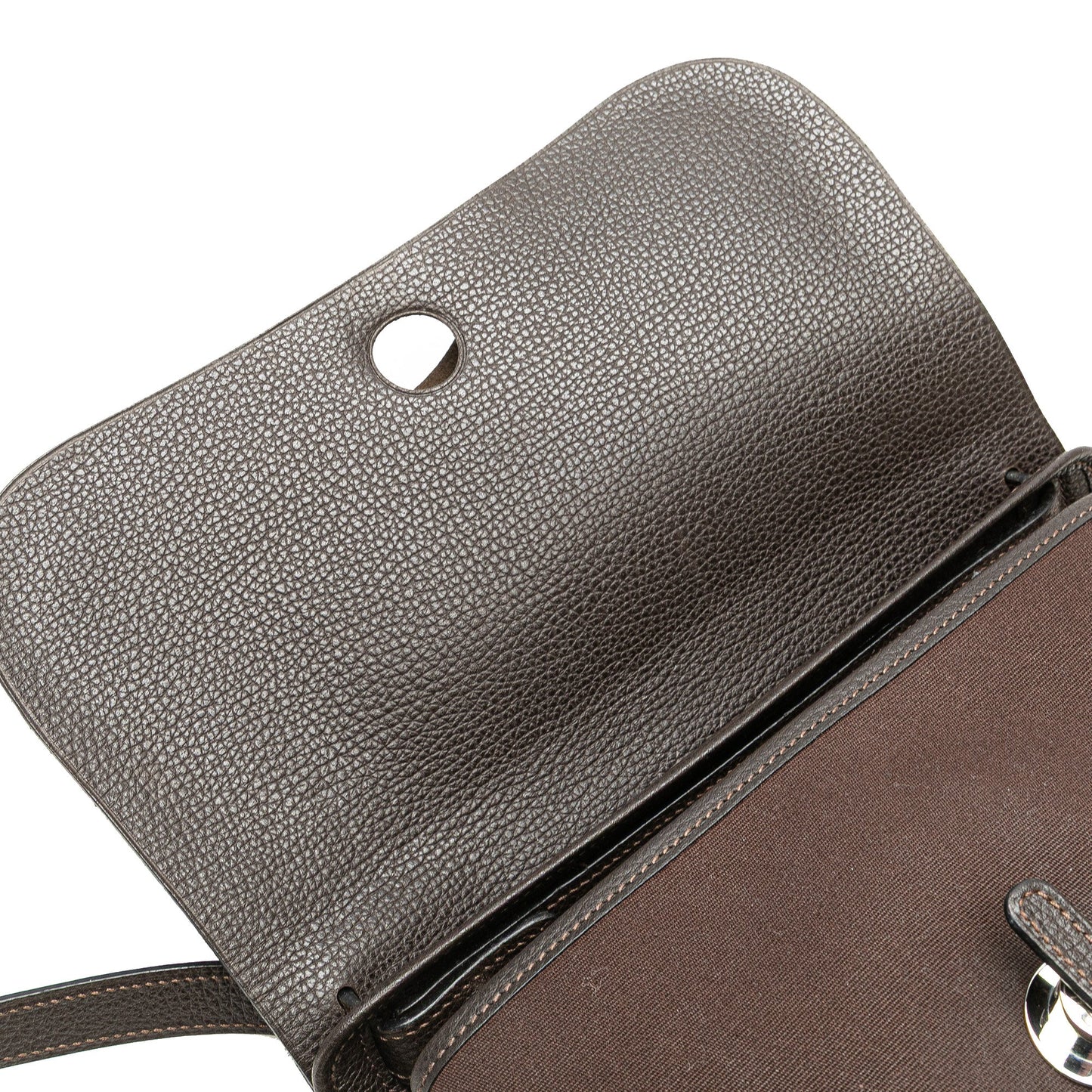 Hermès Vache Liege and Toile Sac Colorado PM Brown